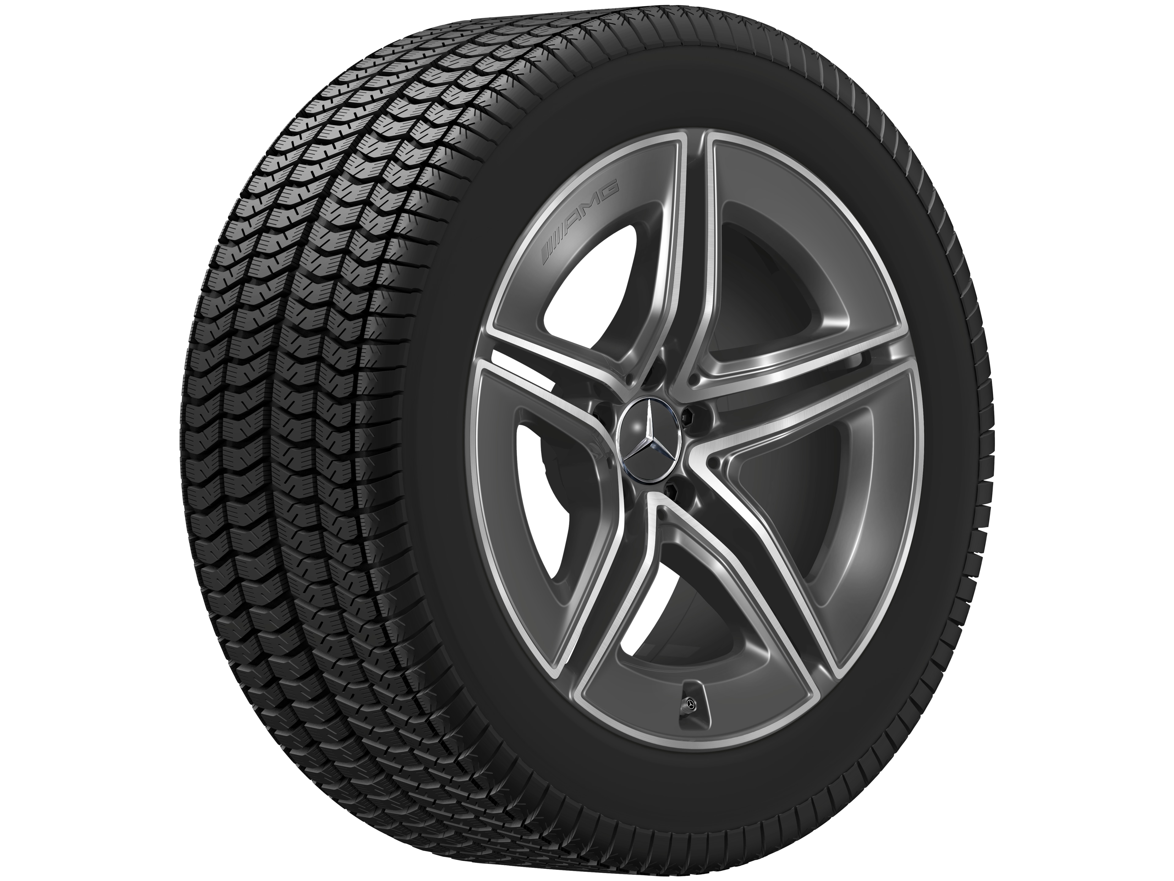 Jante AMG à 5 doubles branches, 48,3 cm (19 pouces) - 8 J x 19 ET 21,5, gris tantale, finition brillante