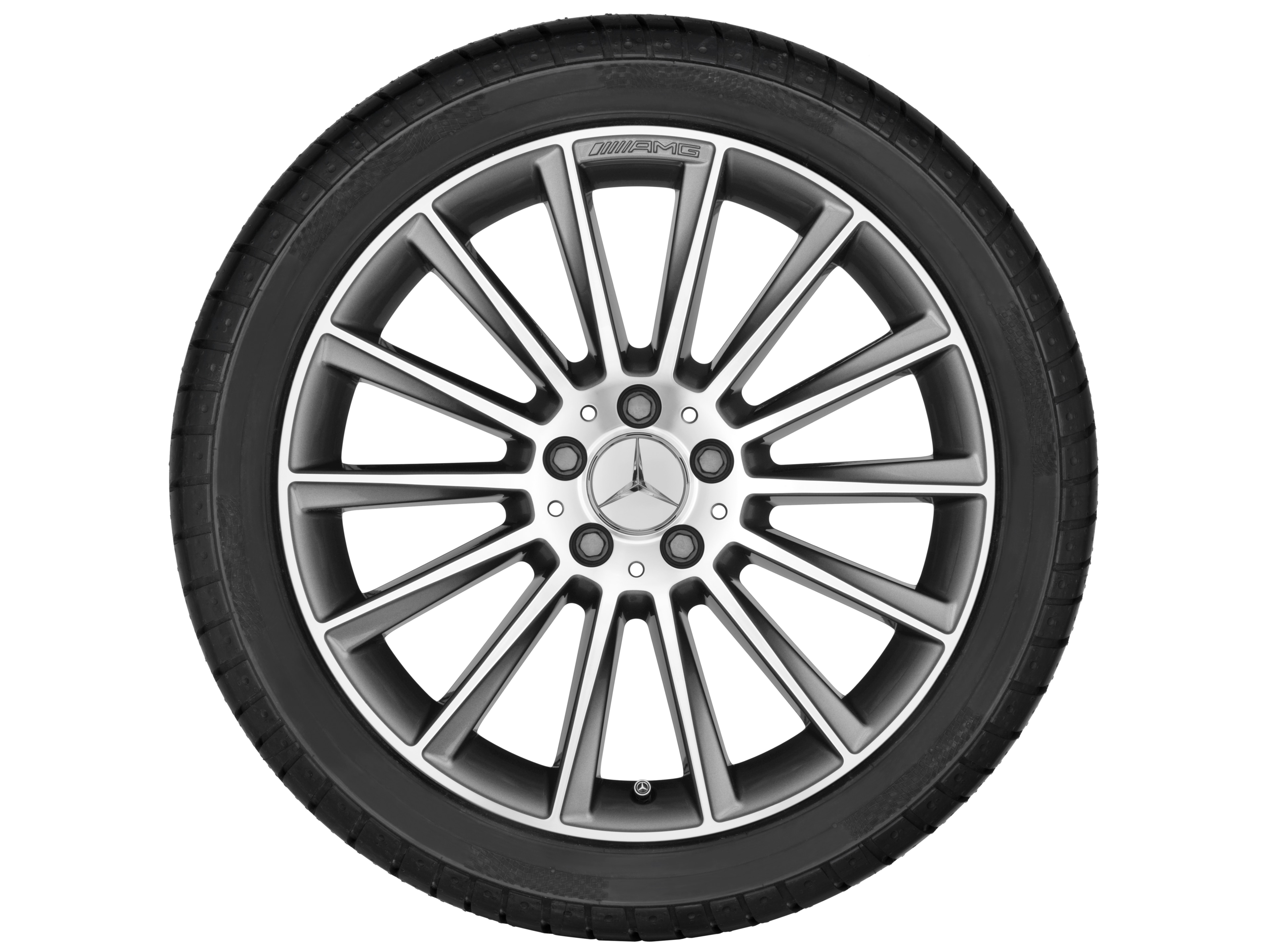 Jante AMG multibranches, 50,8 cm (20 pouces), finition brillante - 8 J x 20 ET 33, gris Himalaya, finition brillante