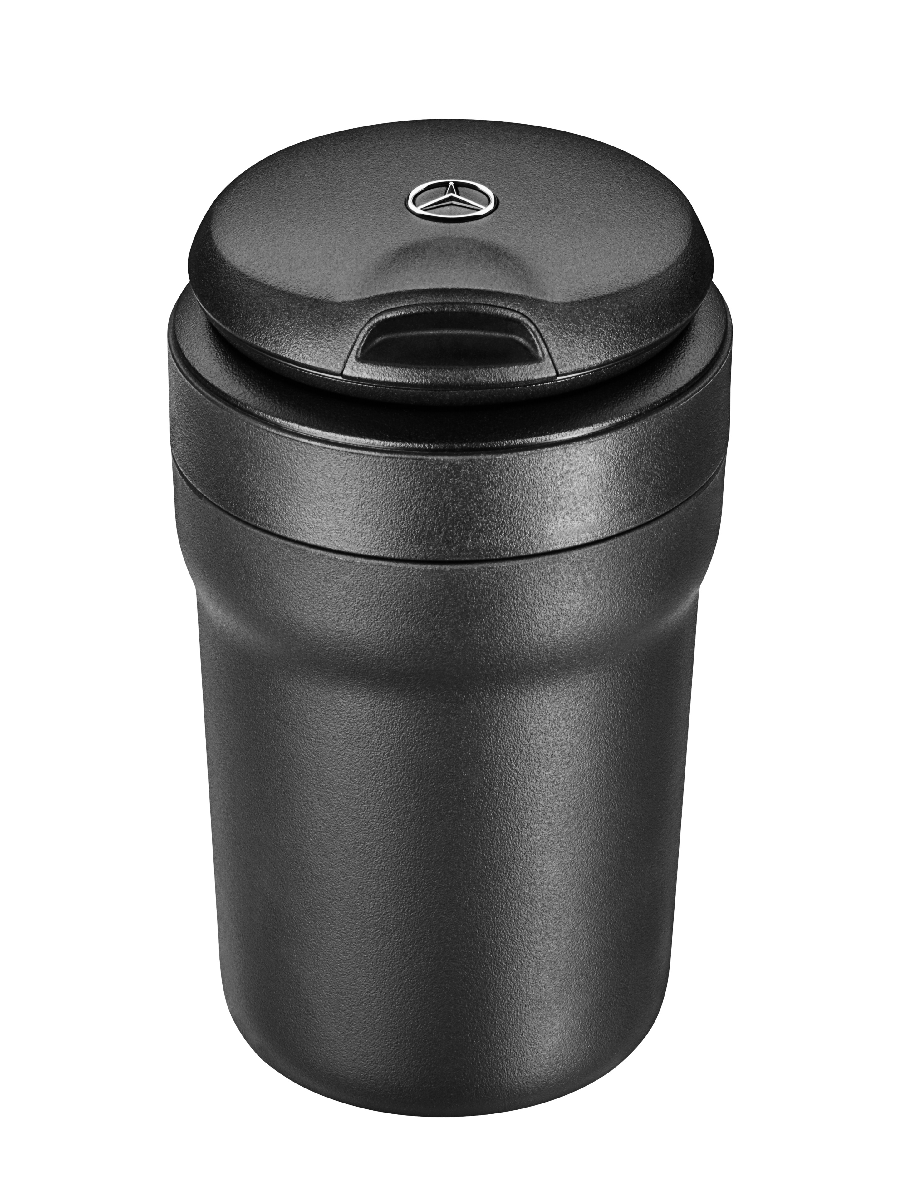 Cendrier - noir mat, Matière plastique