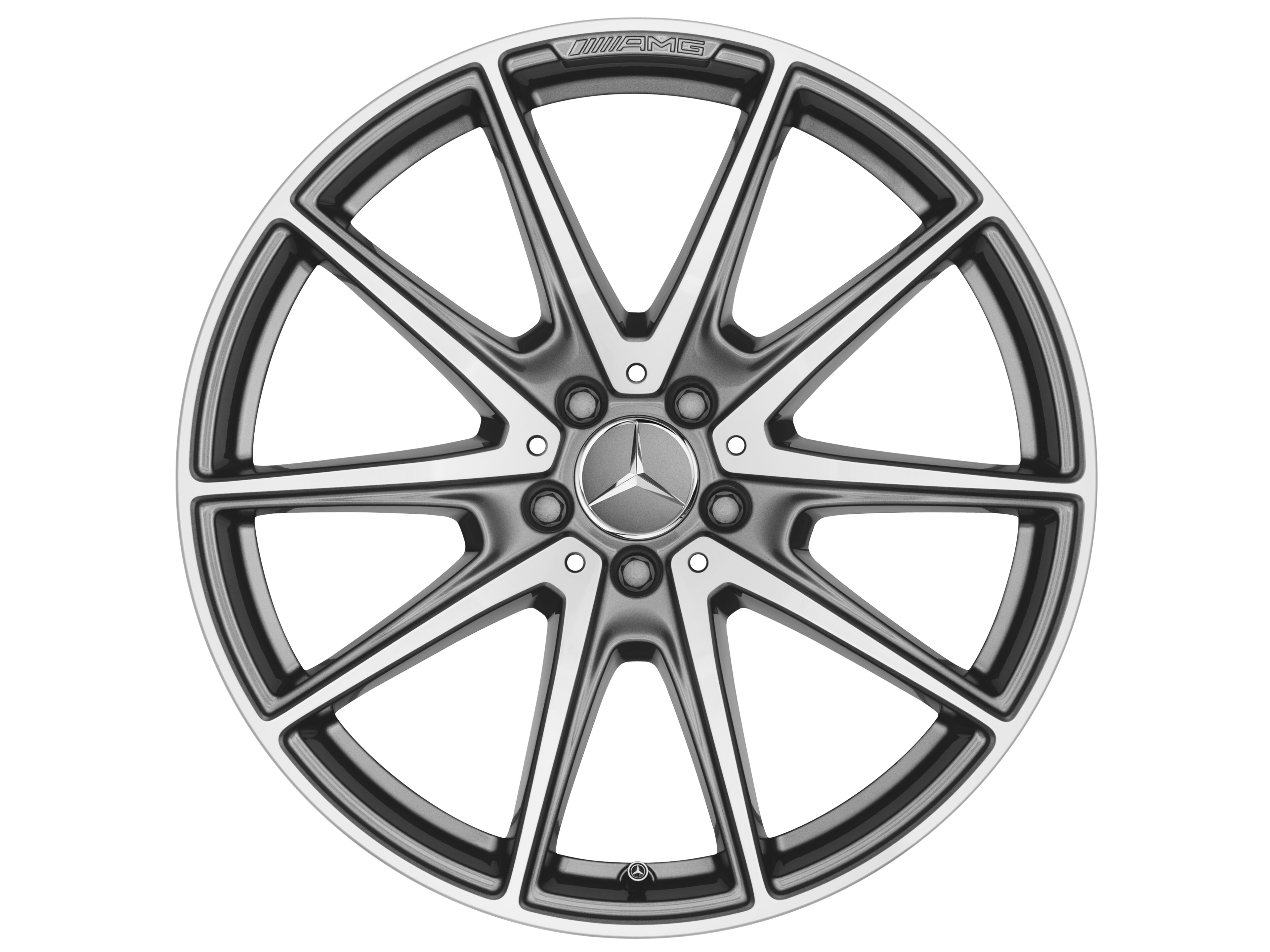 Jante AMG à 10 branches, 50,8 cm (20 pouces) - 8,5 J x 20 ET 38, gris titane, finition brillante