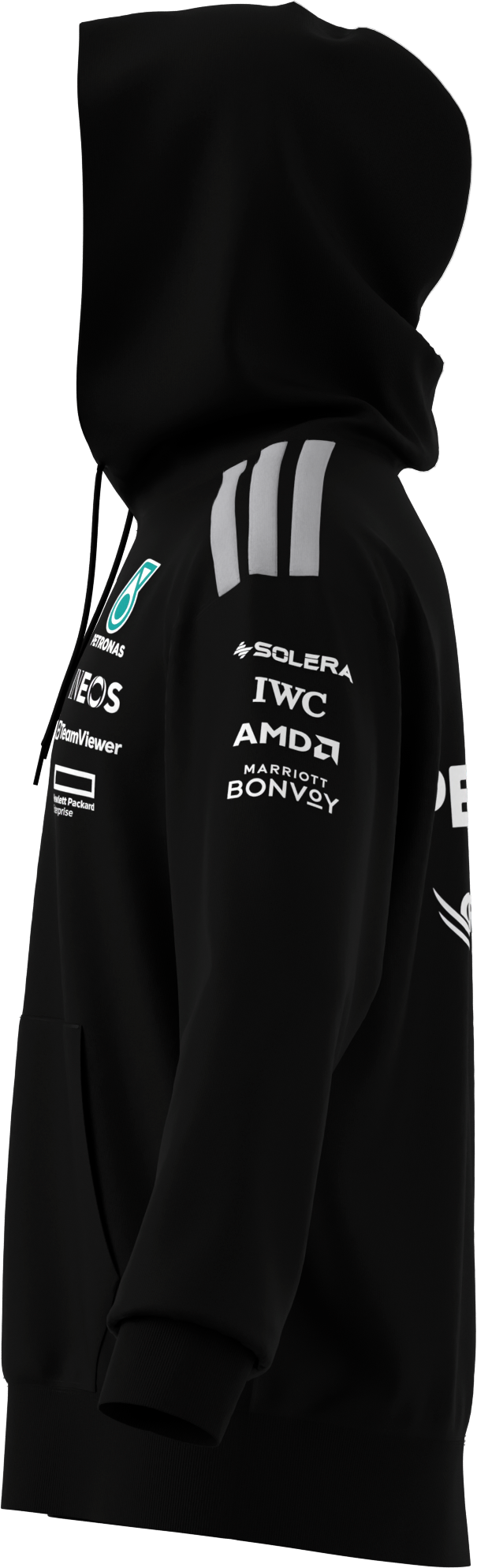 Sweat à capuche homme, Pilote, Mercedes-AMG F1 - noir, M