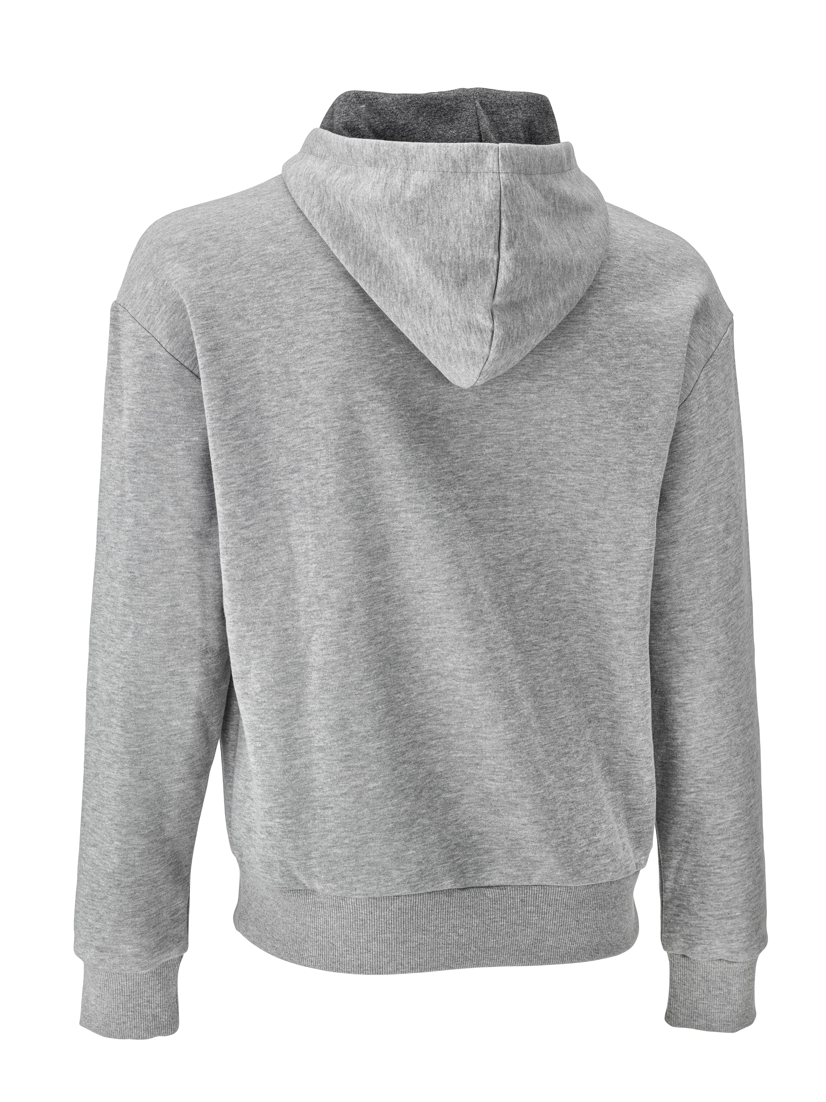 Sweat à capuche unisexe - gris chiné, XXL
