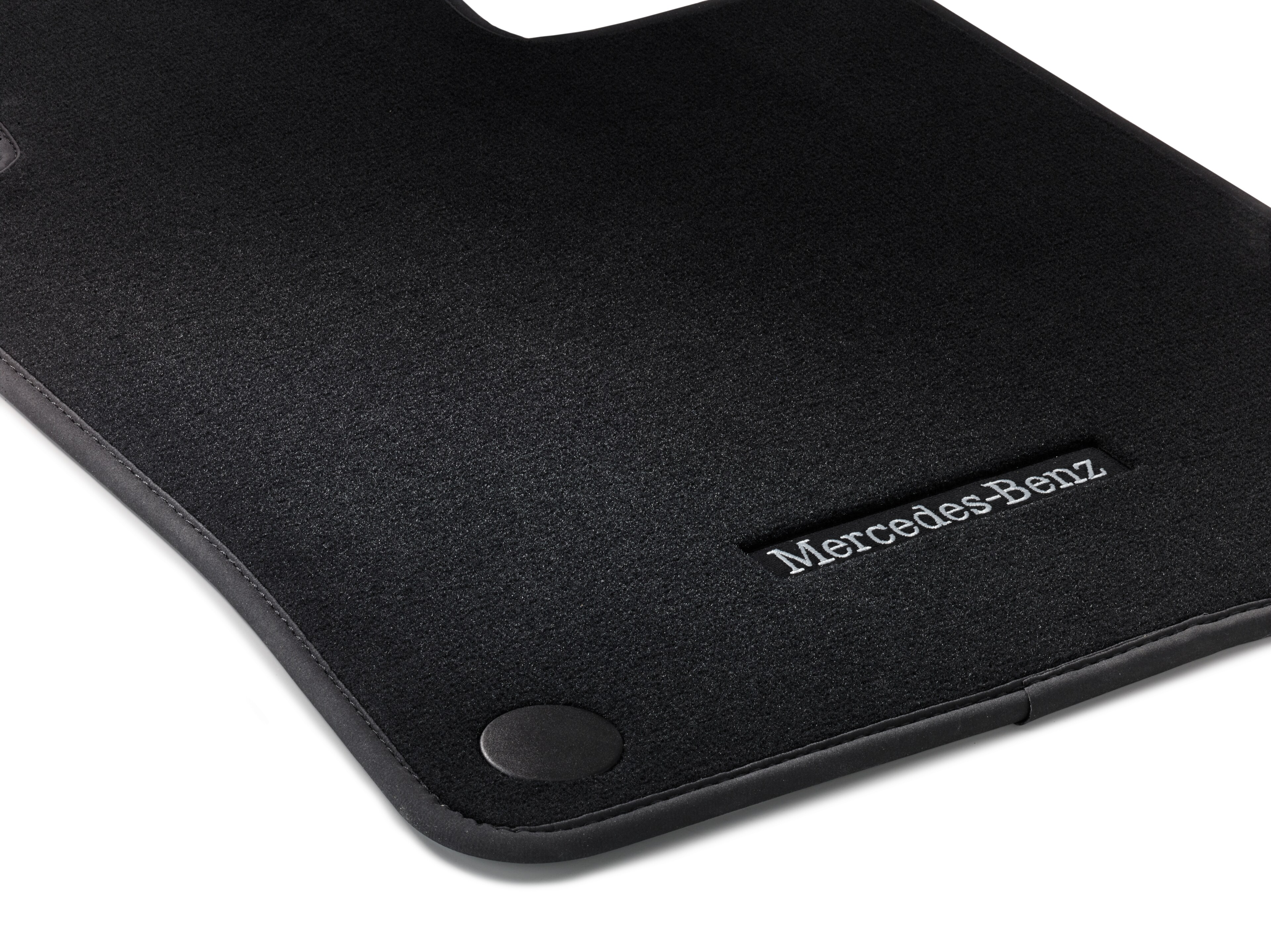 Tapis de sol en velours, Tapis de sol conducteur et passager avant, 2 pièces - RL, noir