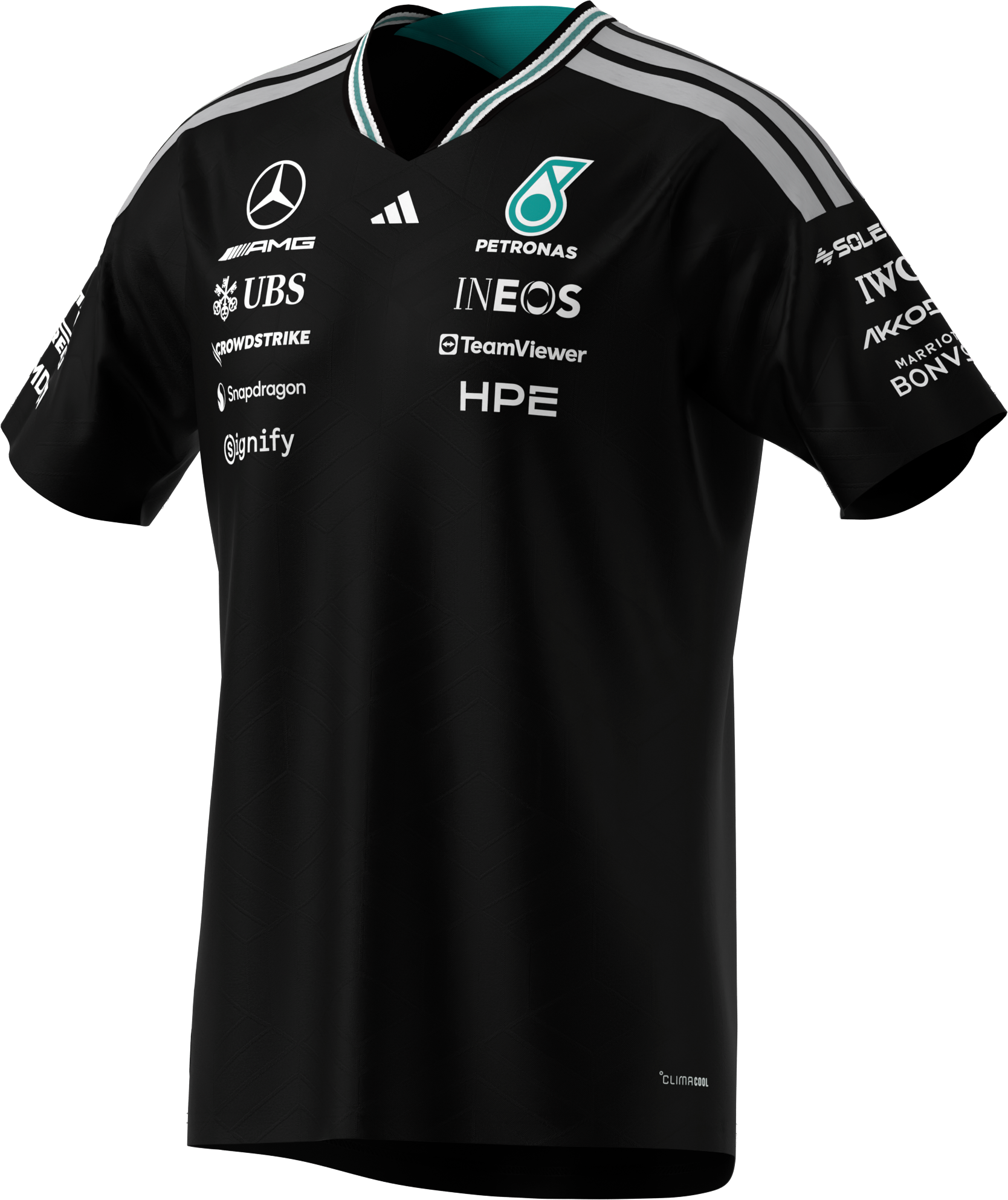 T-shirt homme, Pilote Authentic, Mercedes-AMG F1 - noir, S