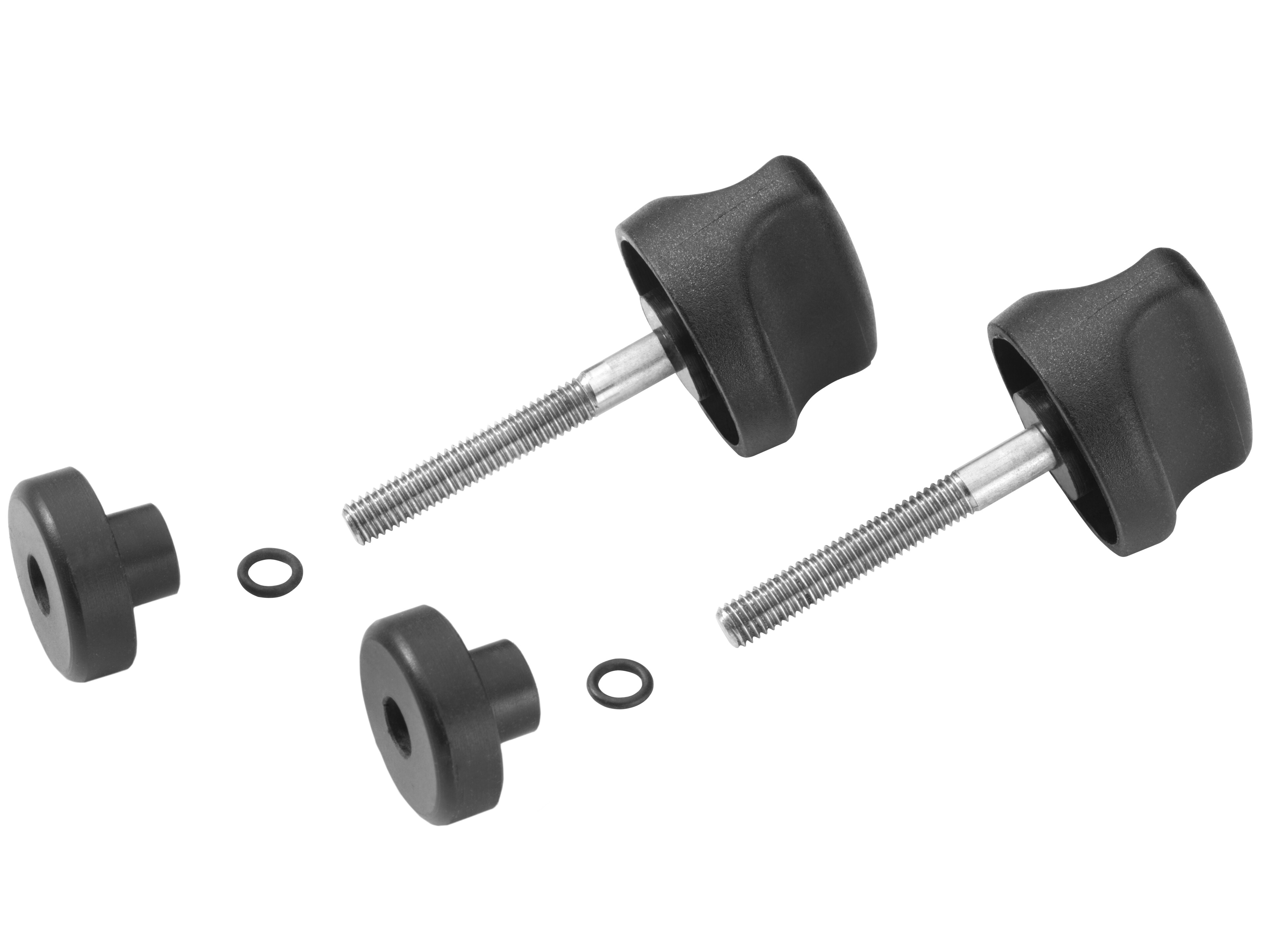 Adaptateur d'espacement, pour porte-vélo New Alustyle - Matière plastique / Métal, noir / argenté