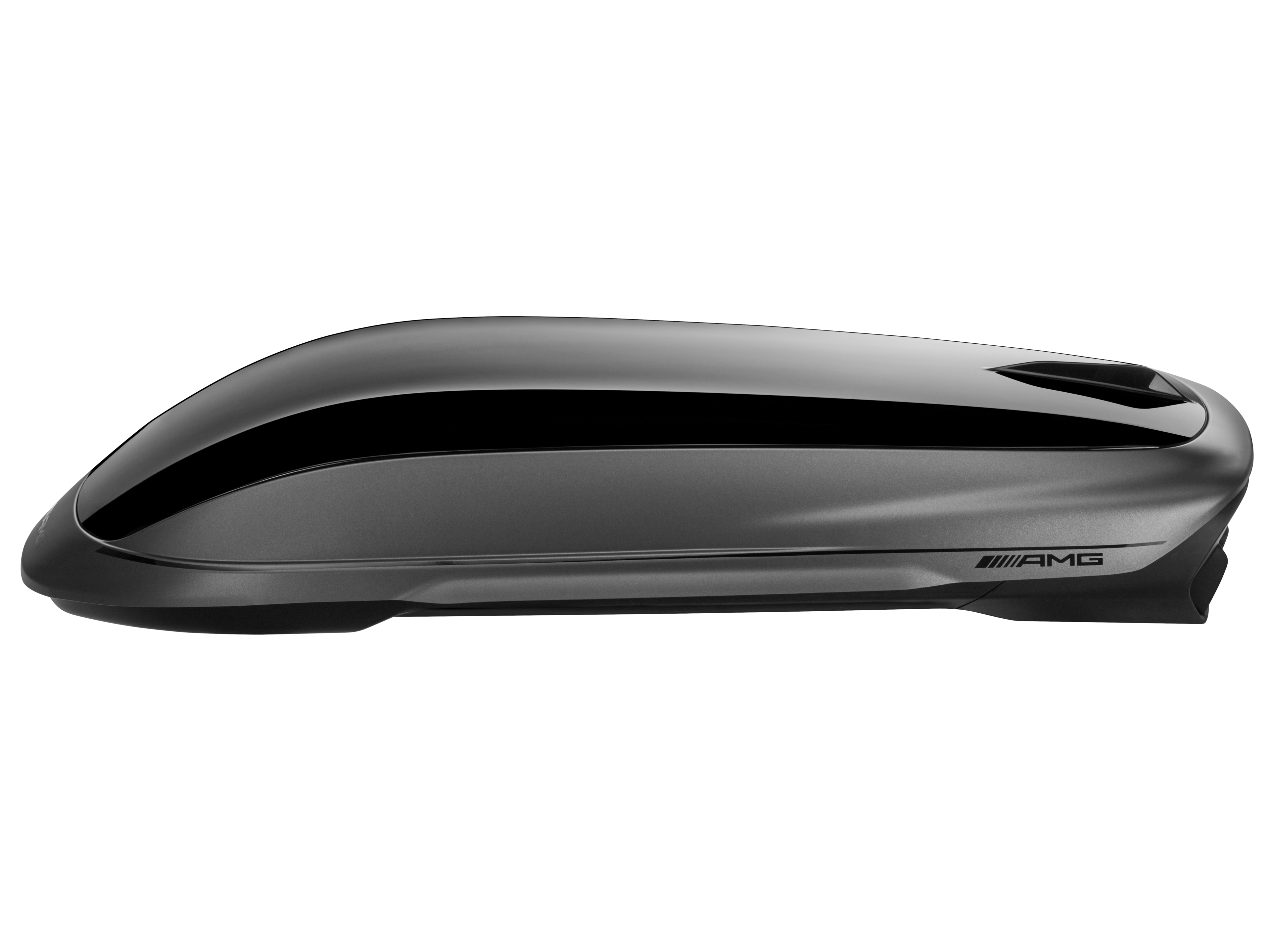 Coffre de toit AMG, 410 L - Matière plastique, noir / gris comète magno