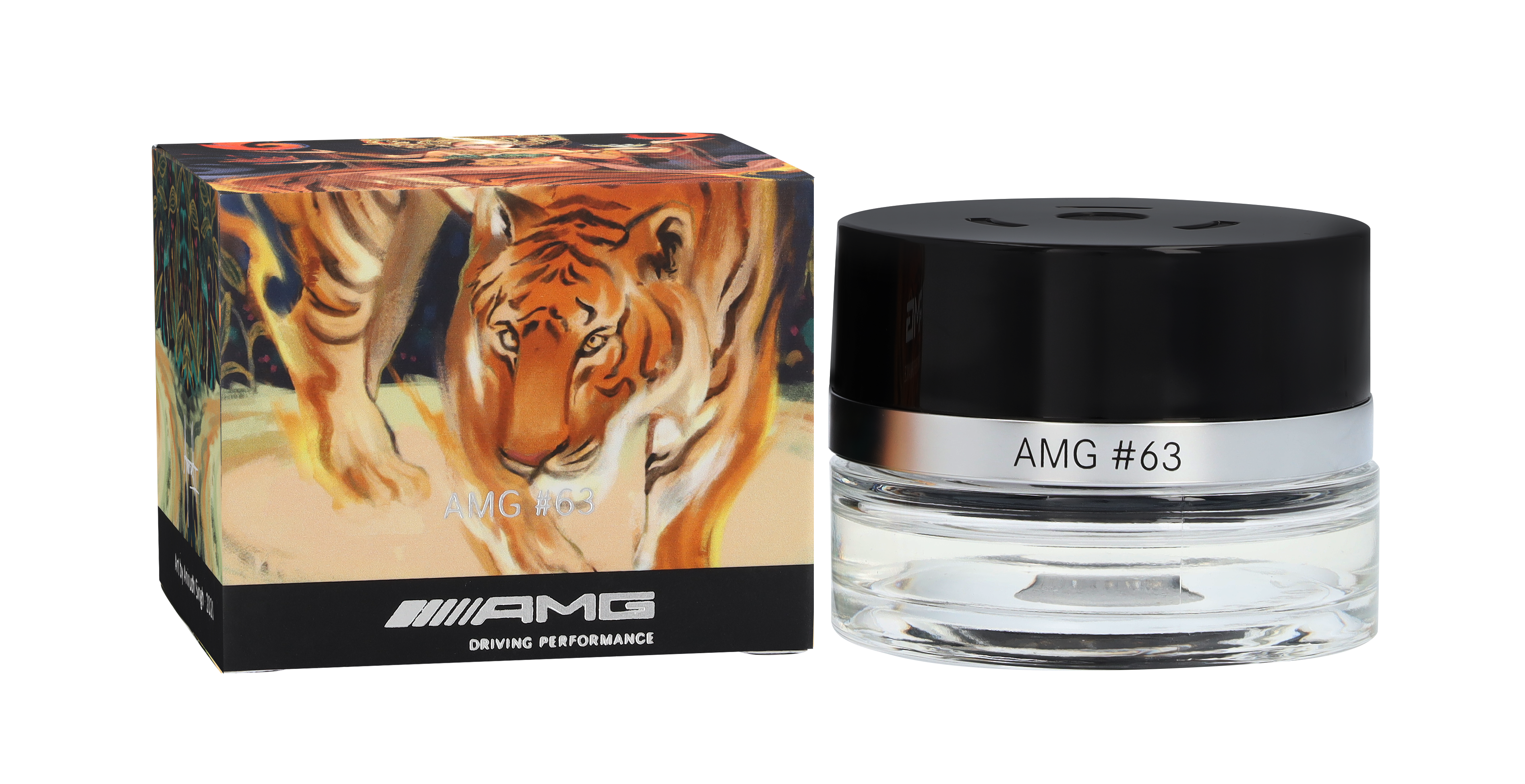 Flacon, AMG #63 - transparent / noir, Verre, 15 ml