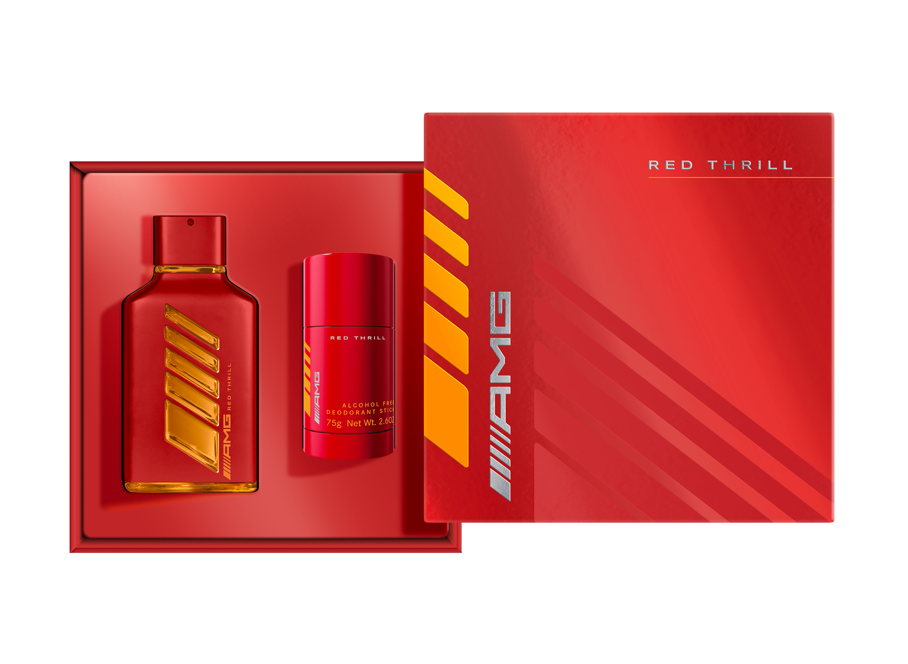 Coffret cadeau AMG Red Thrill, EdP - pour hommes, INCC, 100 ml