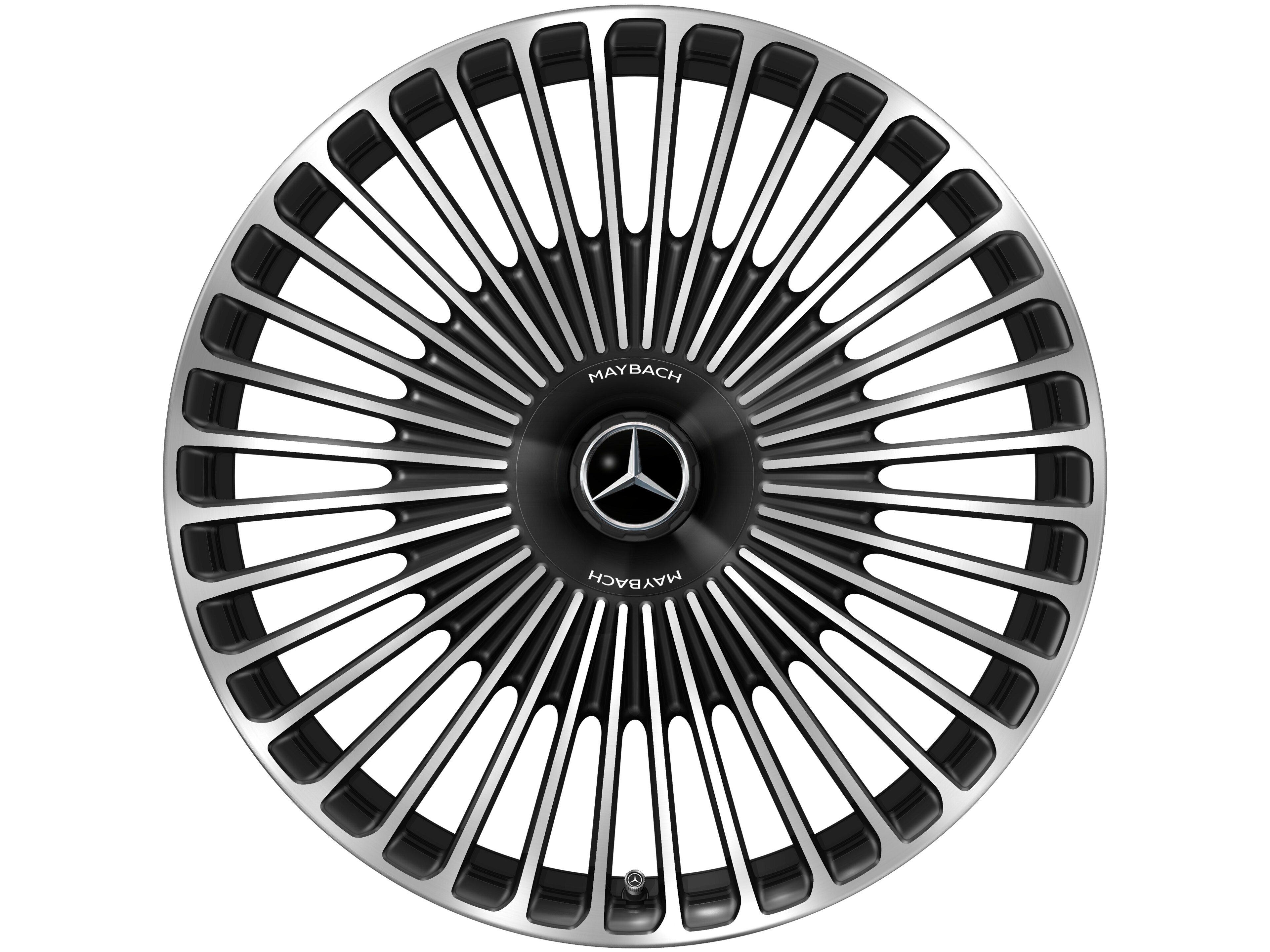 Jante forgée AMG Design multibranches, 53,3 cm (21 pouces) - 9,5 J x 21 ET 56,1, noir, finition brillante