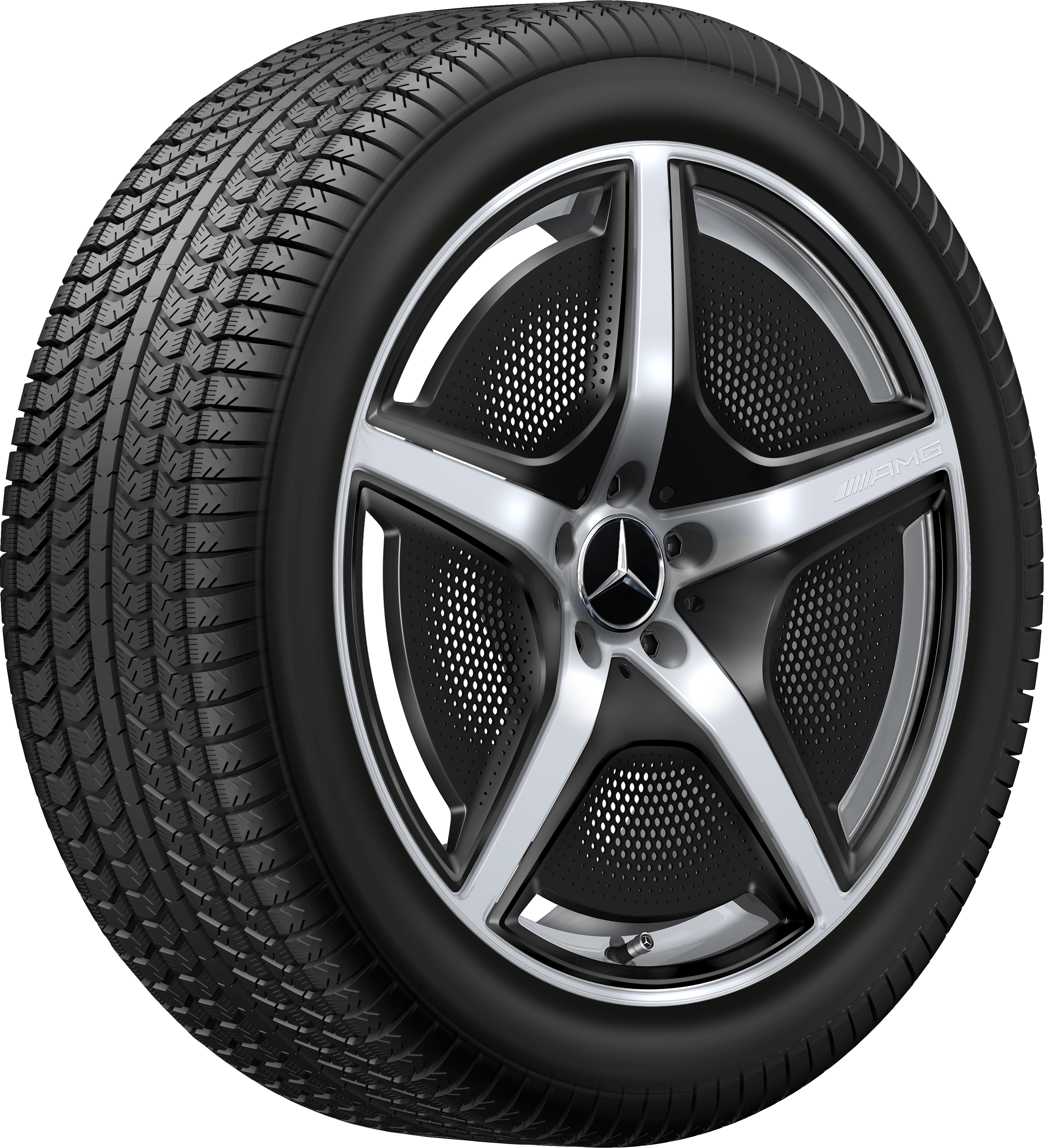 Jante AMG à 5 branches, 50,8 cm (20 pouces) - 9 J x 20 ET 50, argent vanadium, très brillant