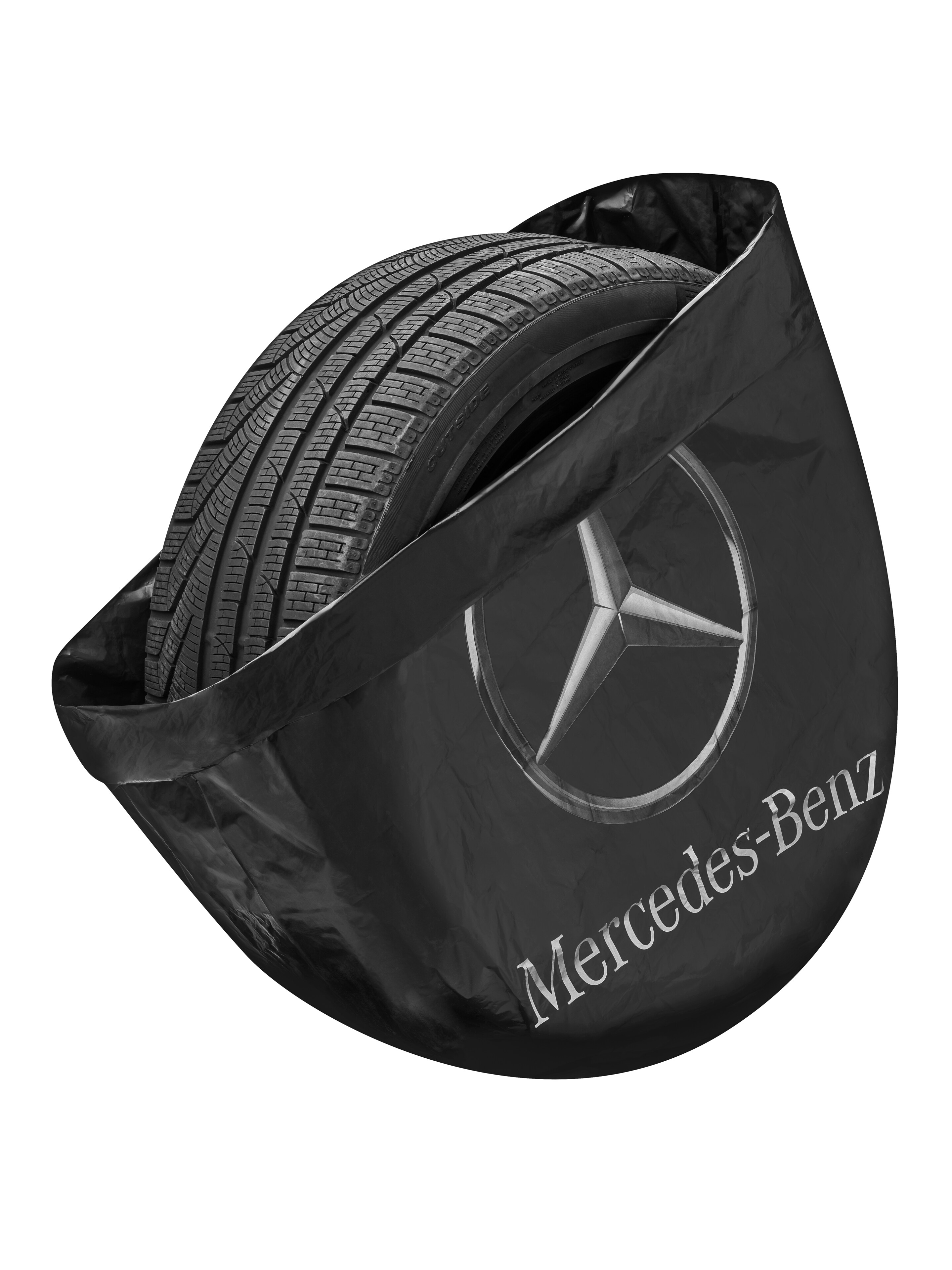 Sac pour pneus - noir, Polyéthylène