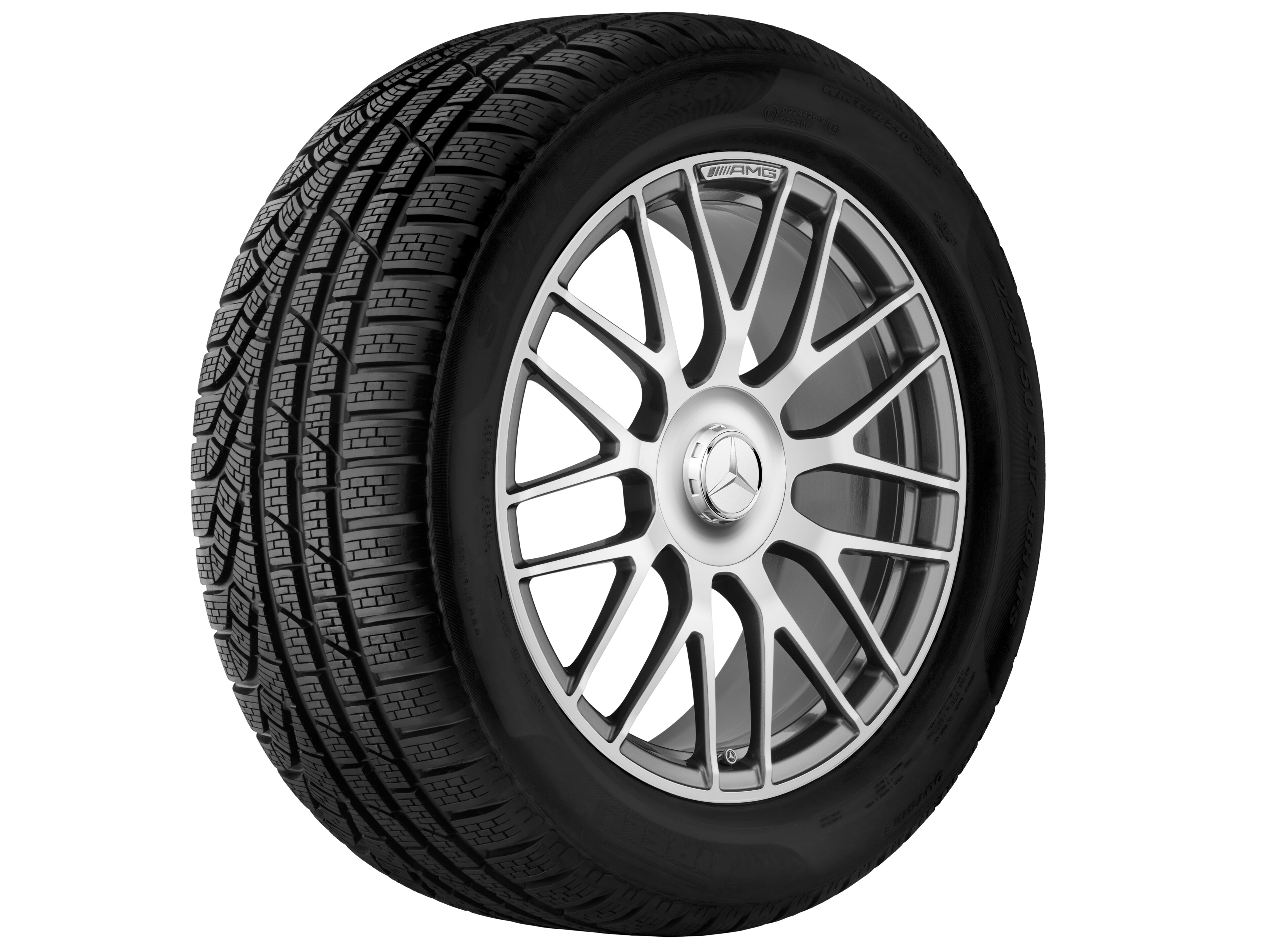Jante forgée AMG Jante en Y, 50,8 cm (20 pouces) - 10,5 J x 20 ET 57, gris titane, finition brillante
