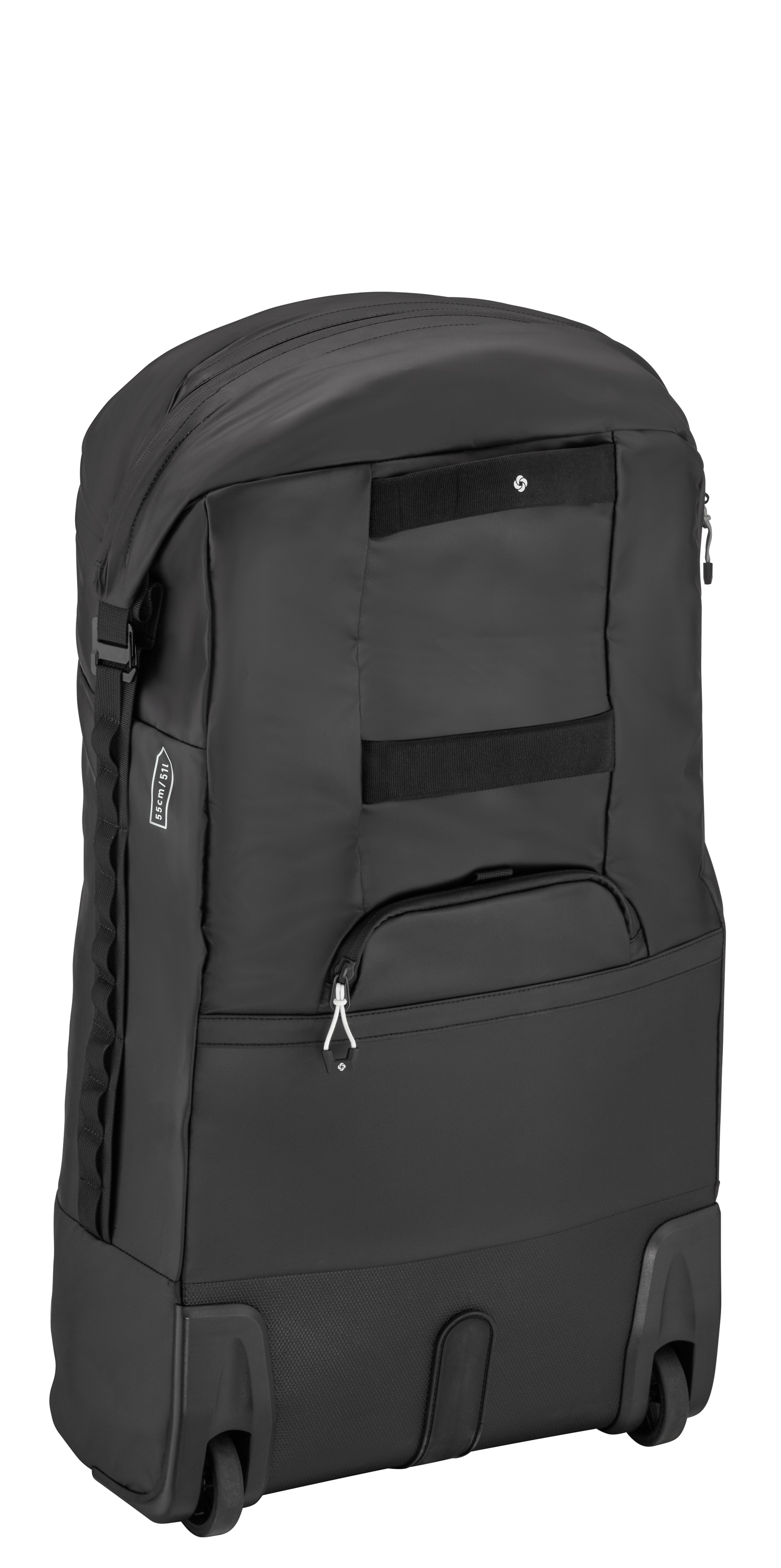 Sac trolley, pliable - noir, Polyamide (recyclé) / Polyester, Samsonite