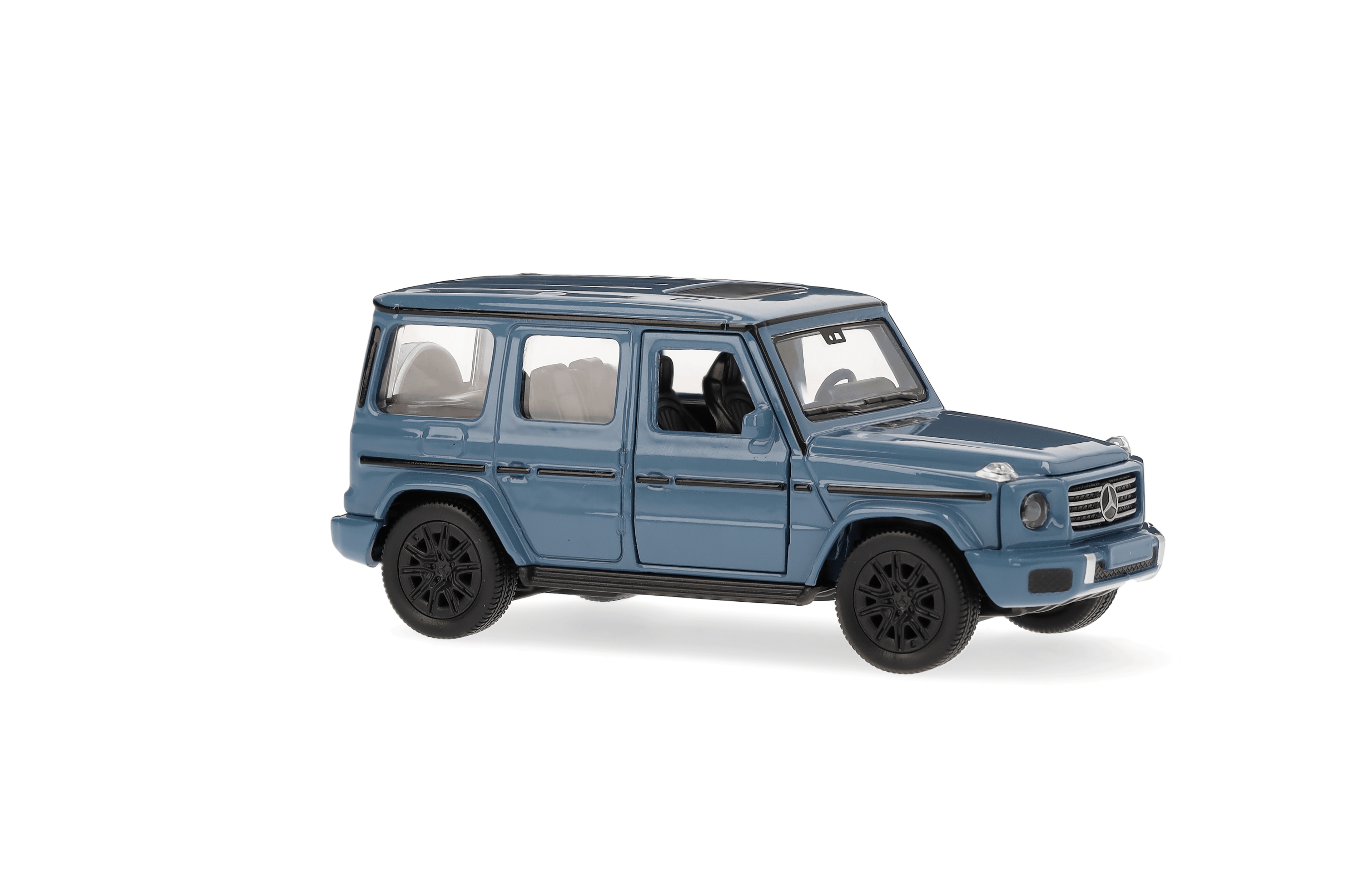 G-Class, Véhicules tout-terrain, W465, Véhicule à friction - MANUFAKTUR bleu vintage uni, Heinrich Bauer, 1:43