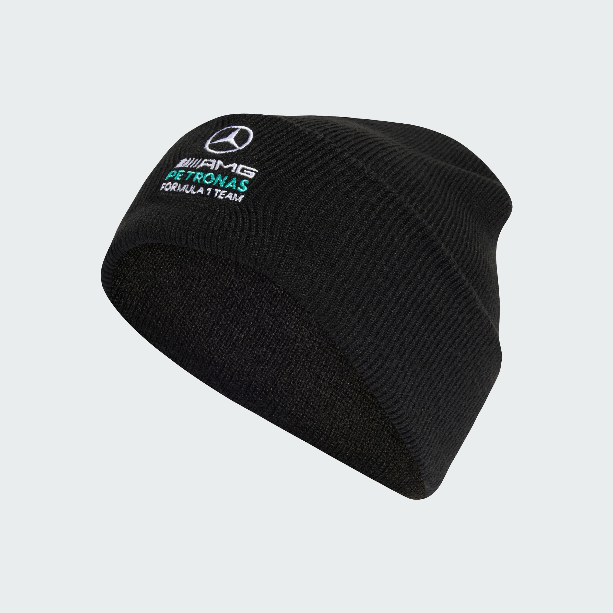 Bonne en tricot, Mercedes-AMG F1 - noir, Polyacrylique