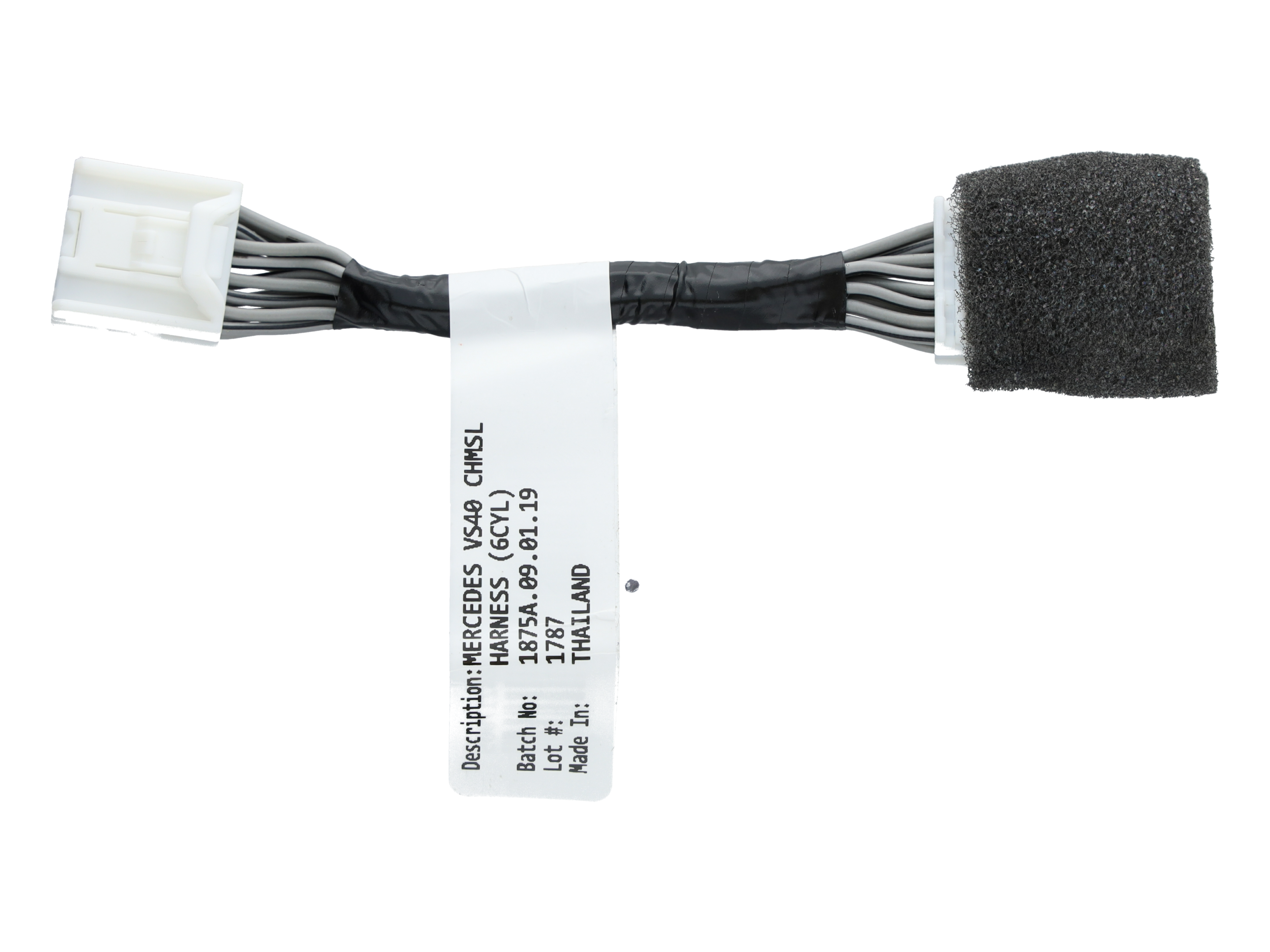 Câble adaptateur, pour feu stop additionnel, Cylindre V6 - noir