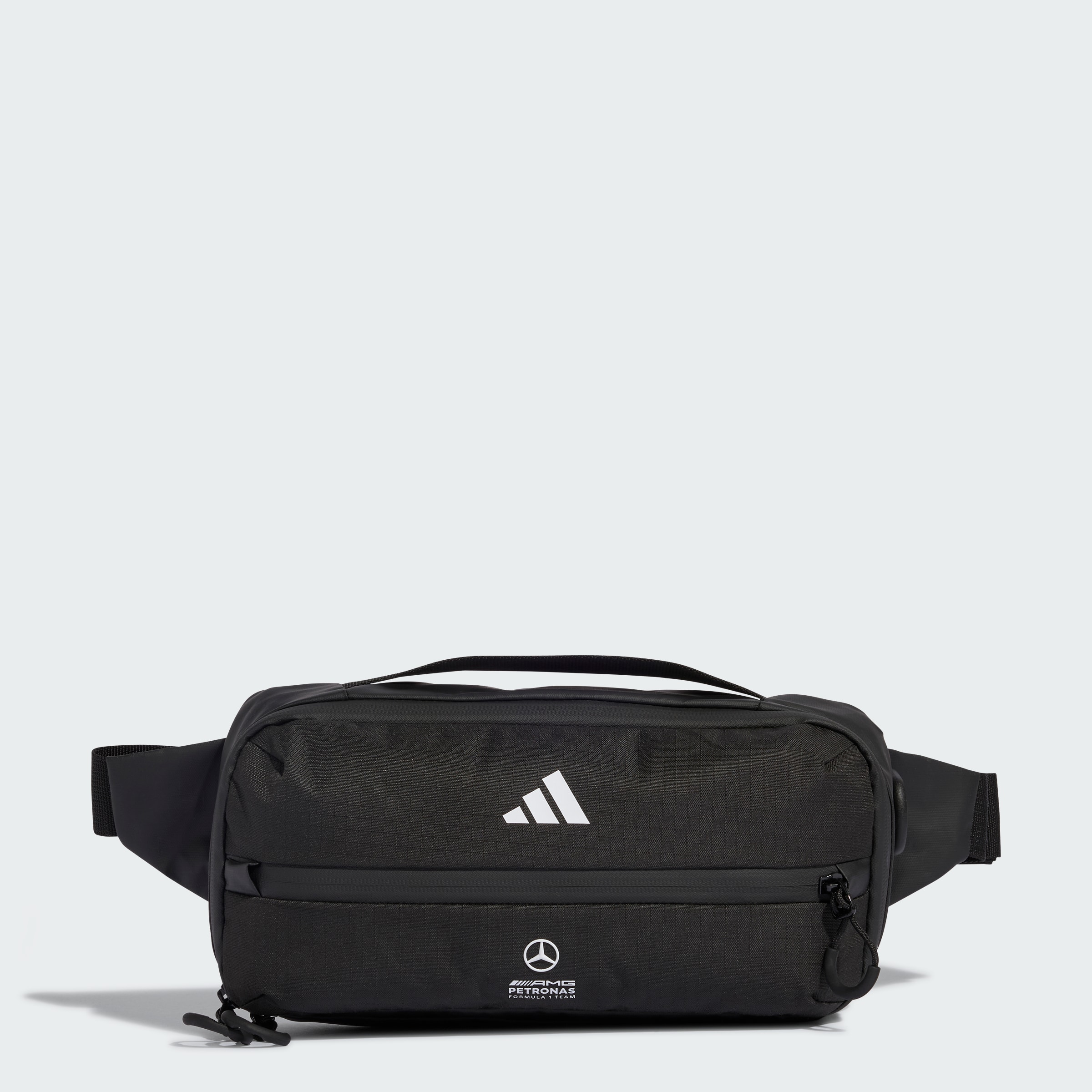 Poche ventral, Mercedes-AMG F1 - noir, Polyester (recyclé), adidas