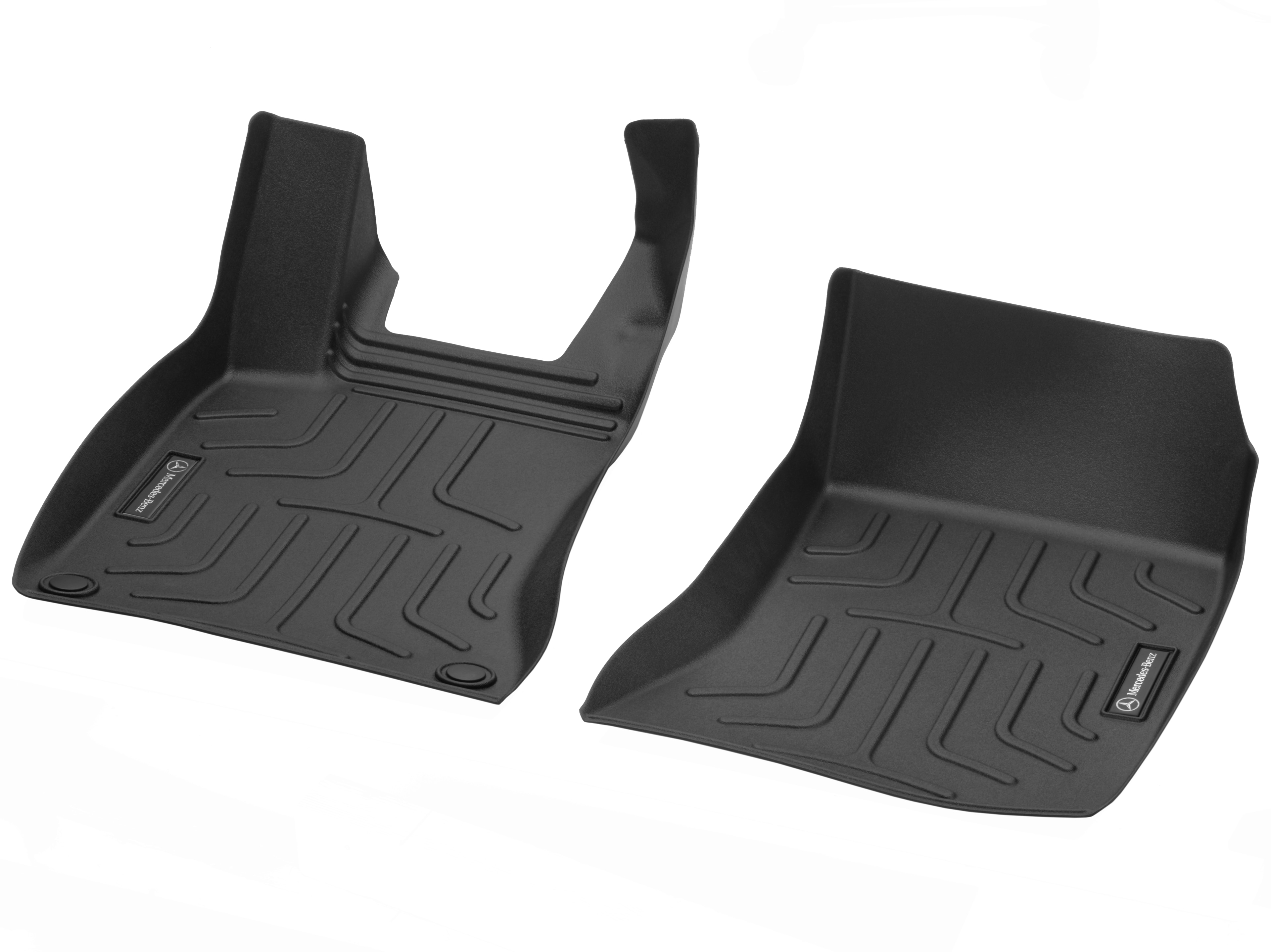 Tapis à rebords CLASSIC, Tapis de sol conducteur / passager avant, 2 pièces - LL, noir