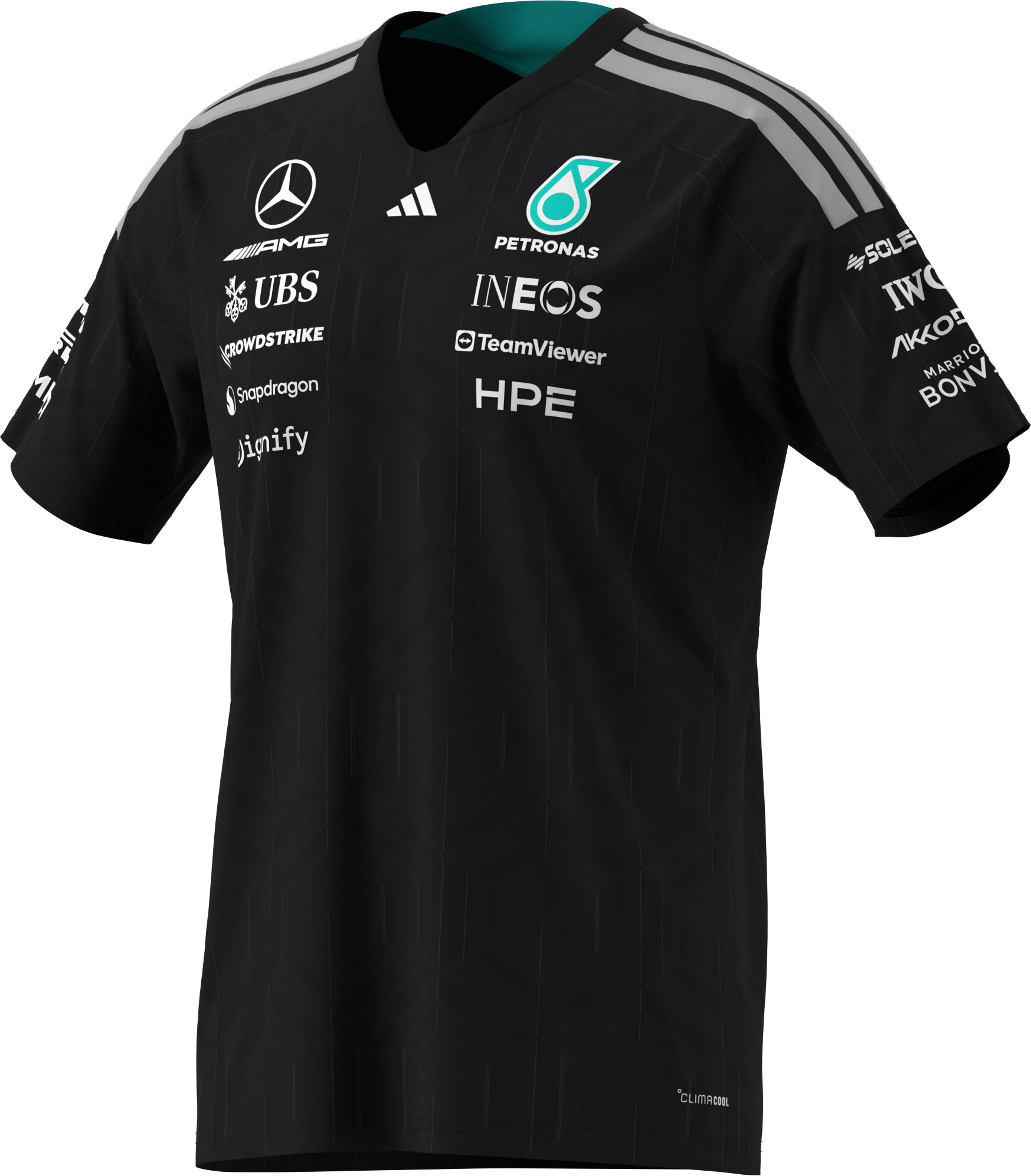 T-shirt homme, Pilote, Mercedes-AMG F1 - noir, S