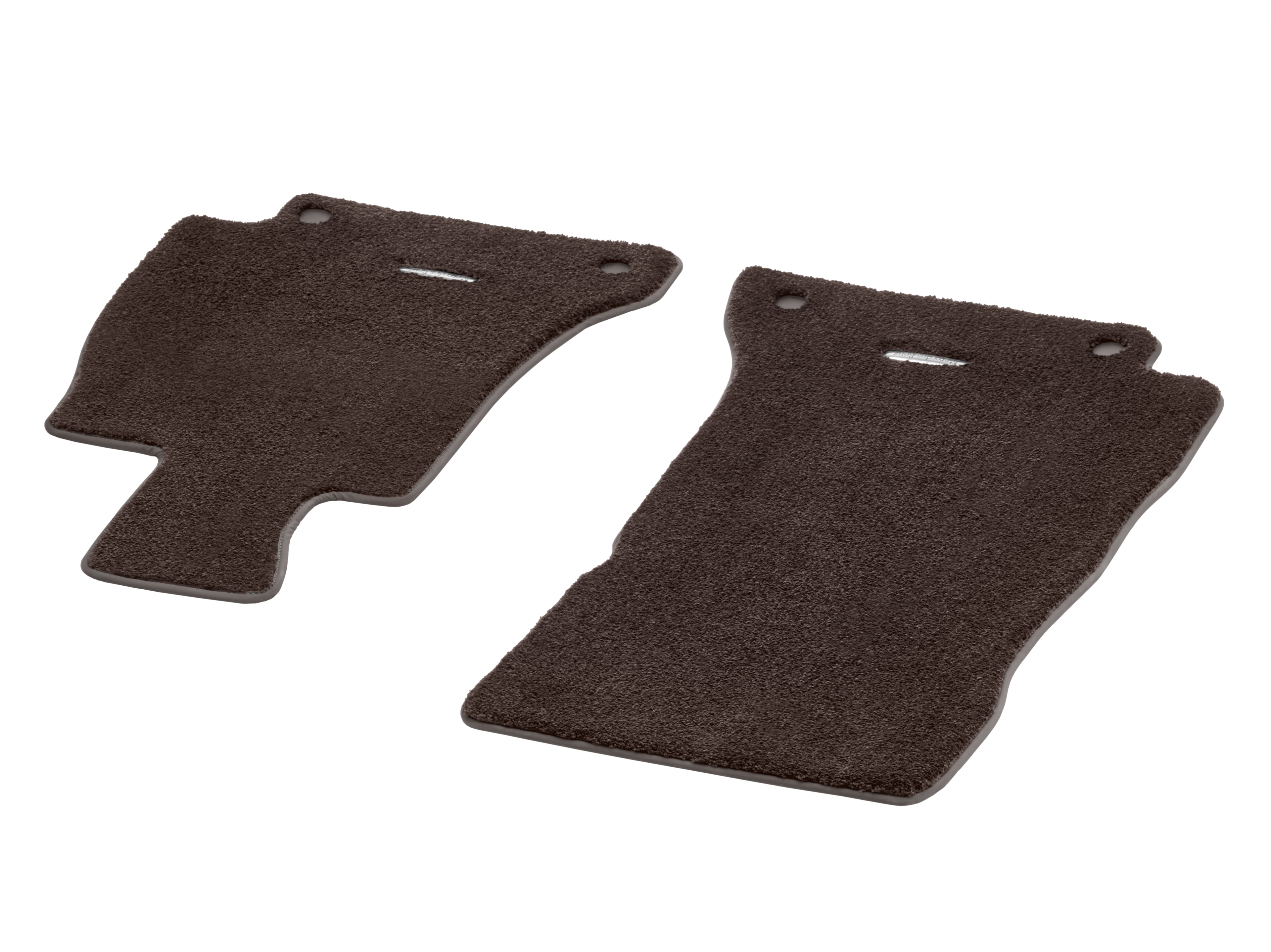 Tapis en velours EXCLUSIF, Tapis de sol conducteur / passager avant, 2 pièces - RL, marron expresso