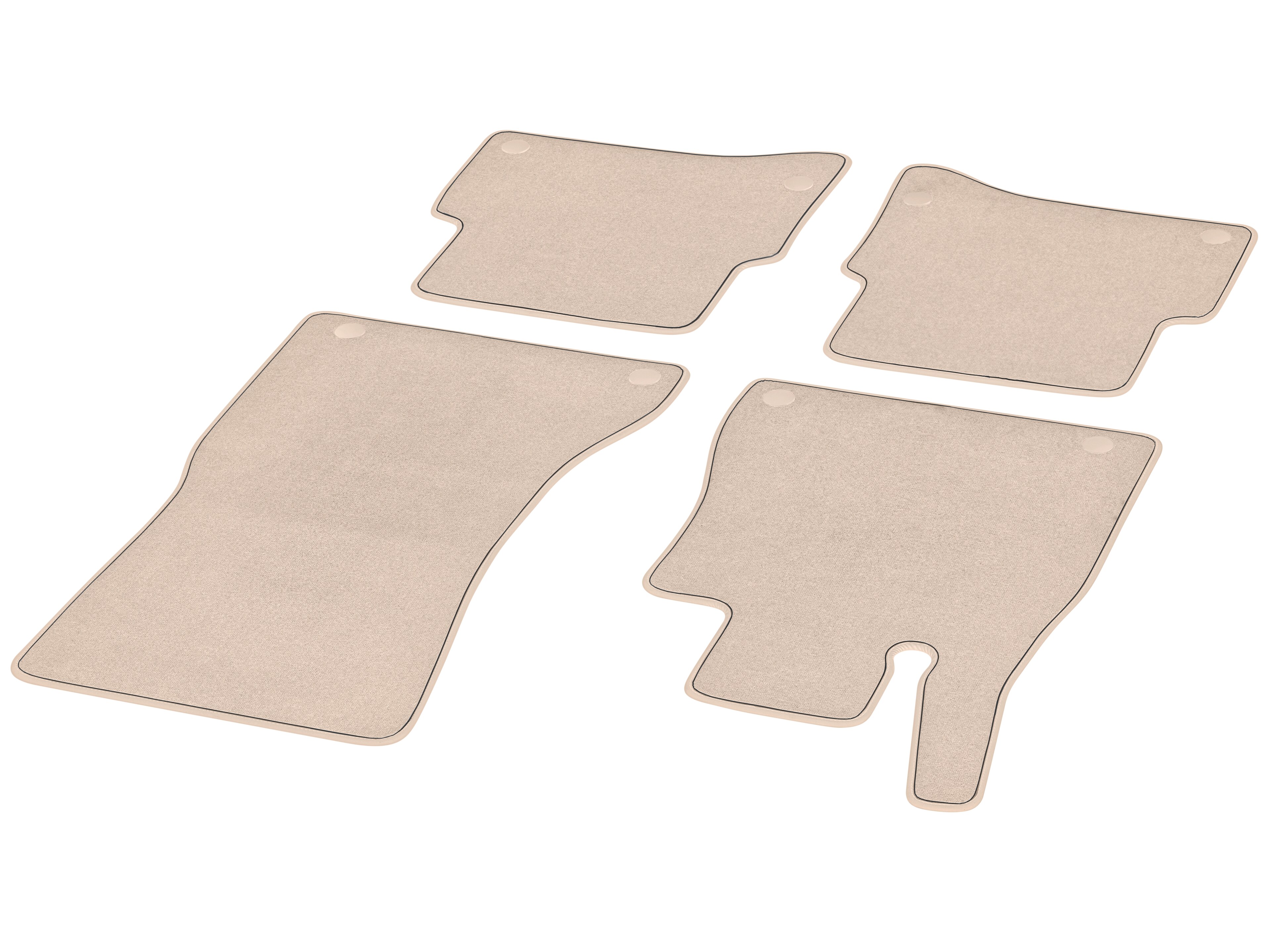 Tapis en velours Kit, 4 pièces, Pack Exclusif P34 - RL, beige macchiato / gris magma