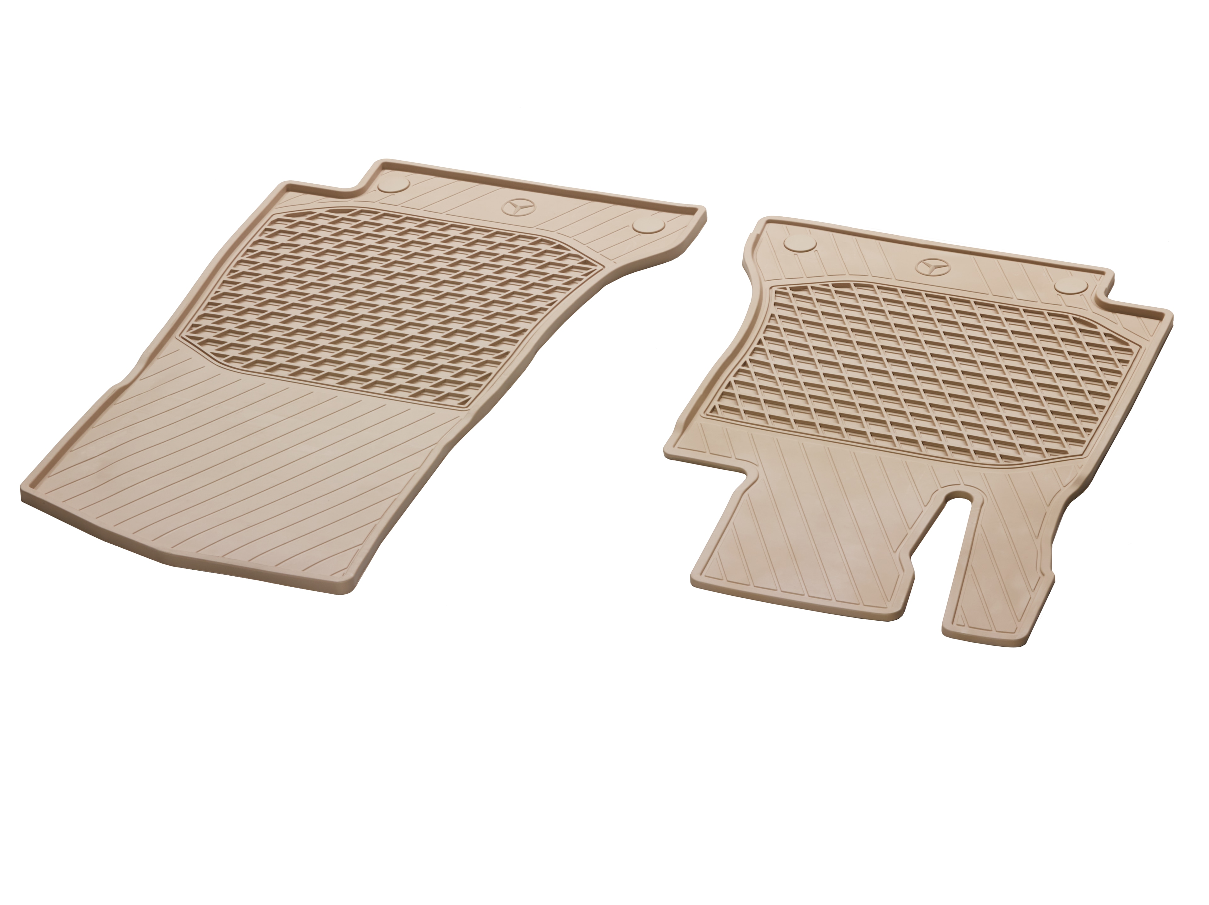 Tapis toutes saisons CLASSIC, Tapis de sol conducteur / passager avant, 2 pièces - LL, beige soie
