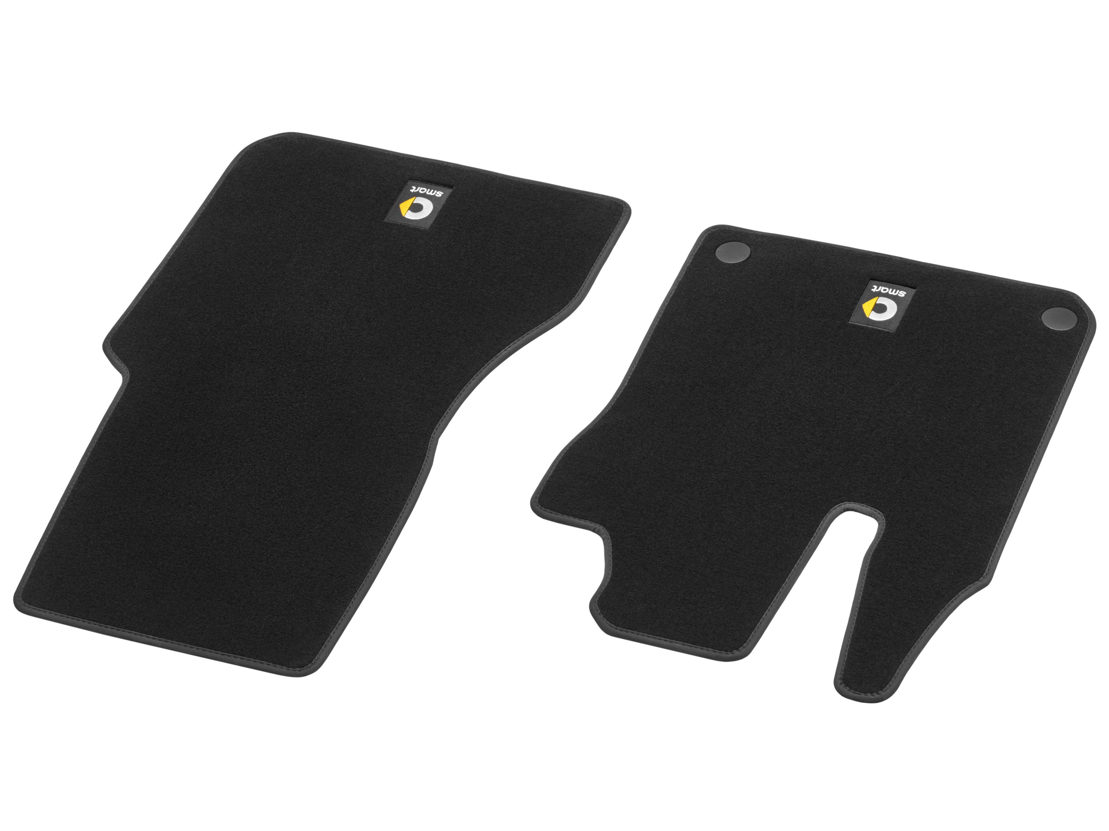 Tapis de sol en velours, Tapis de sol conducteur / passager avant, 2 pièces - LL, noir