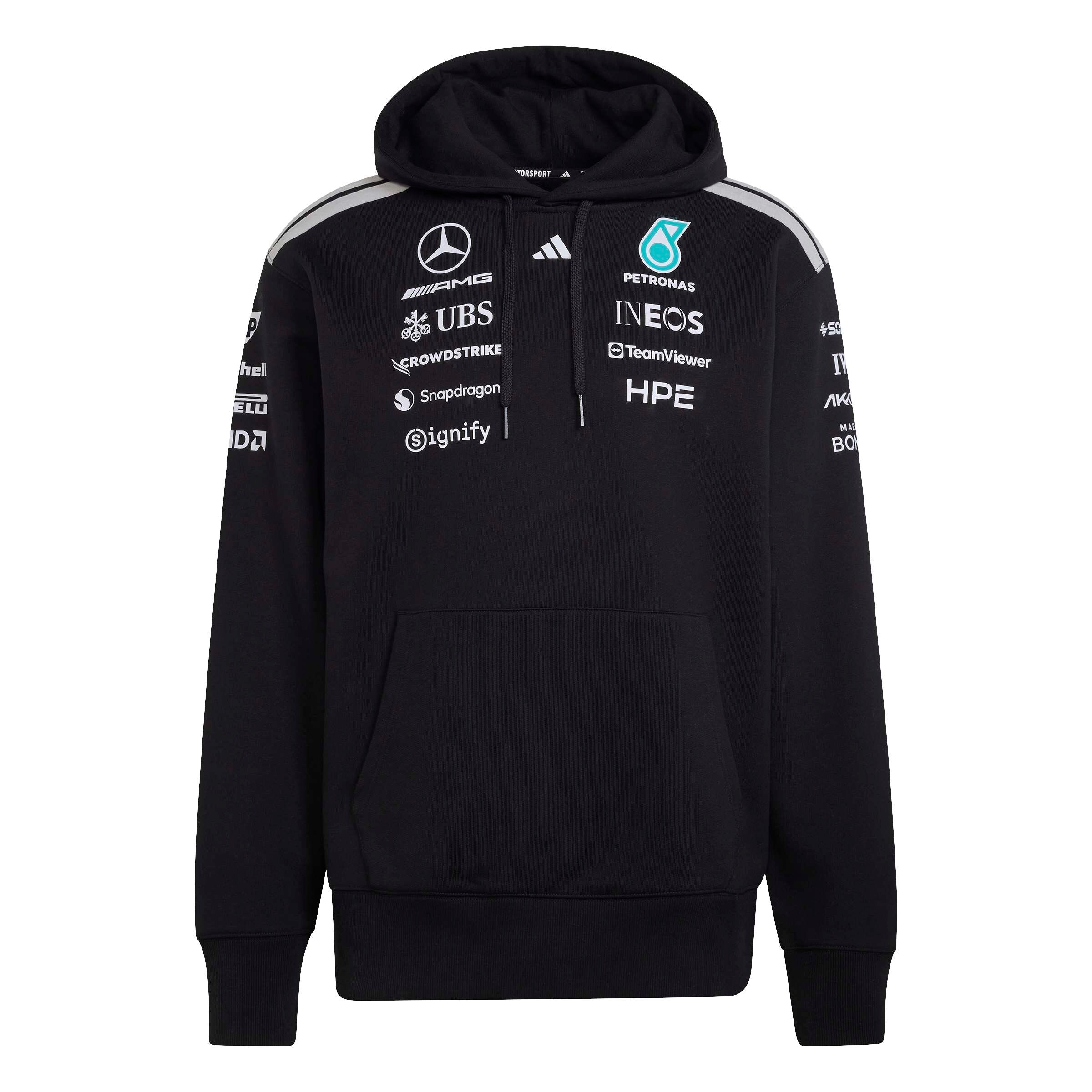 Sweat à capuche homme, Pilote, Mercedes-AMG F1 - noir, M