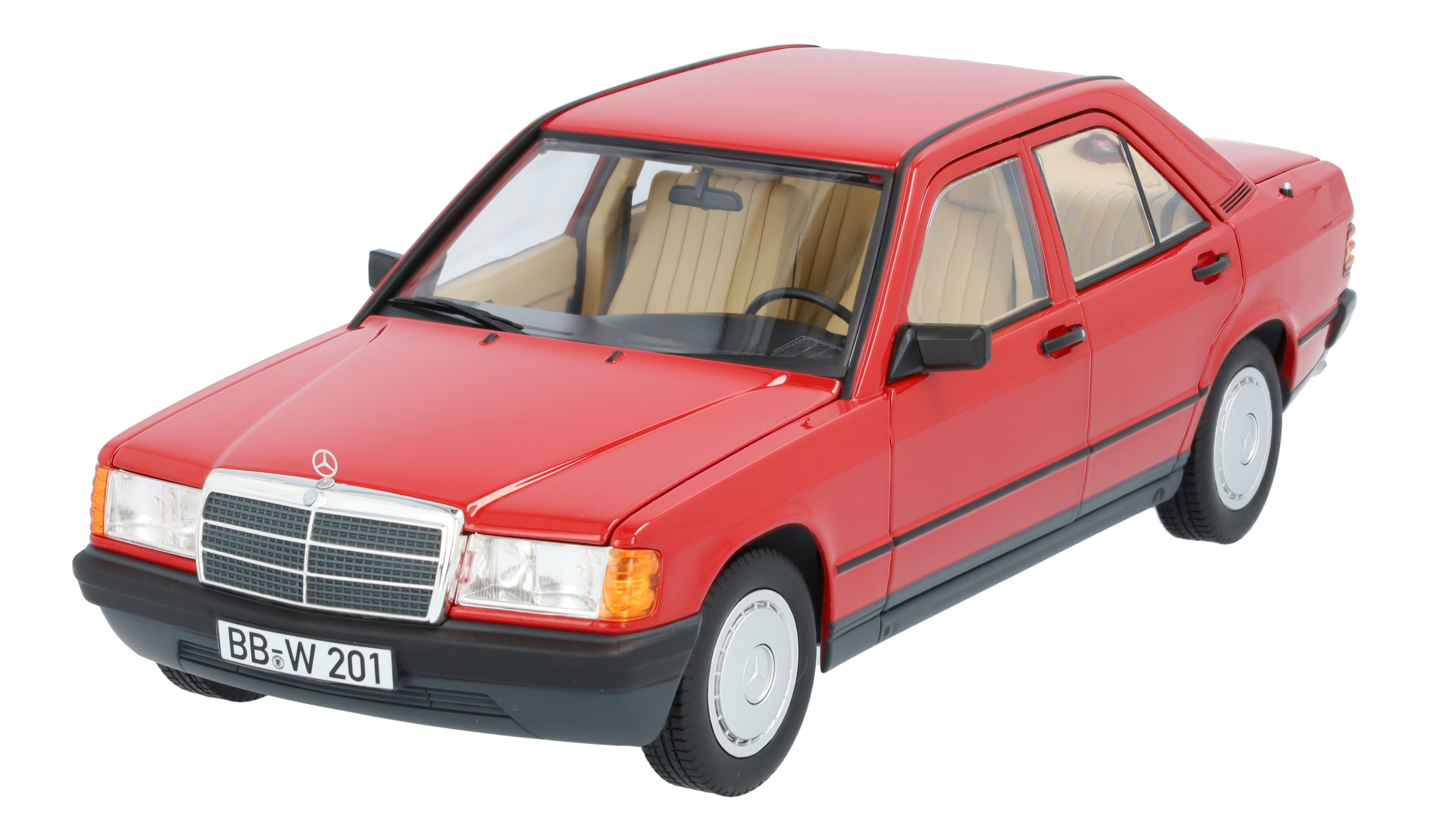 190 E W 201 (1982-1988) - rouge, Norev, 1:18