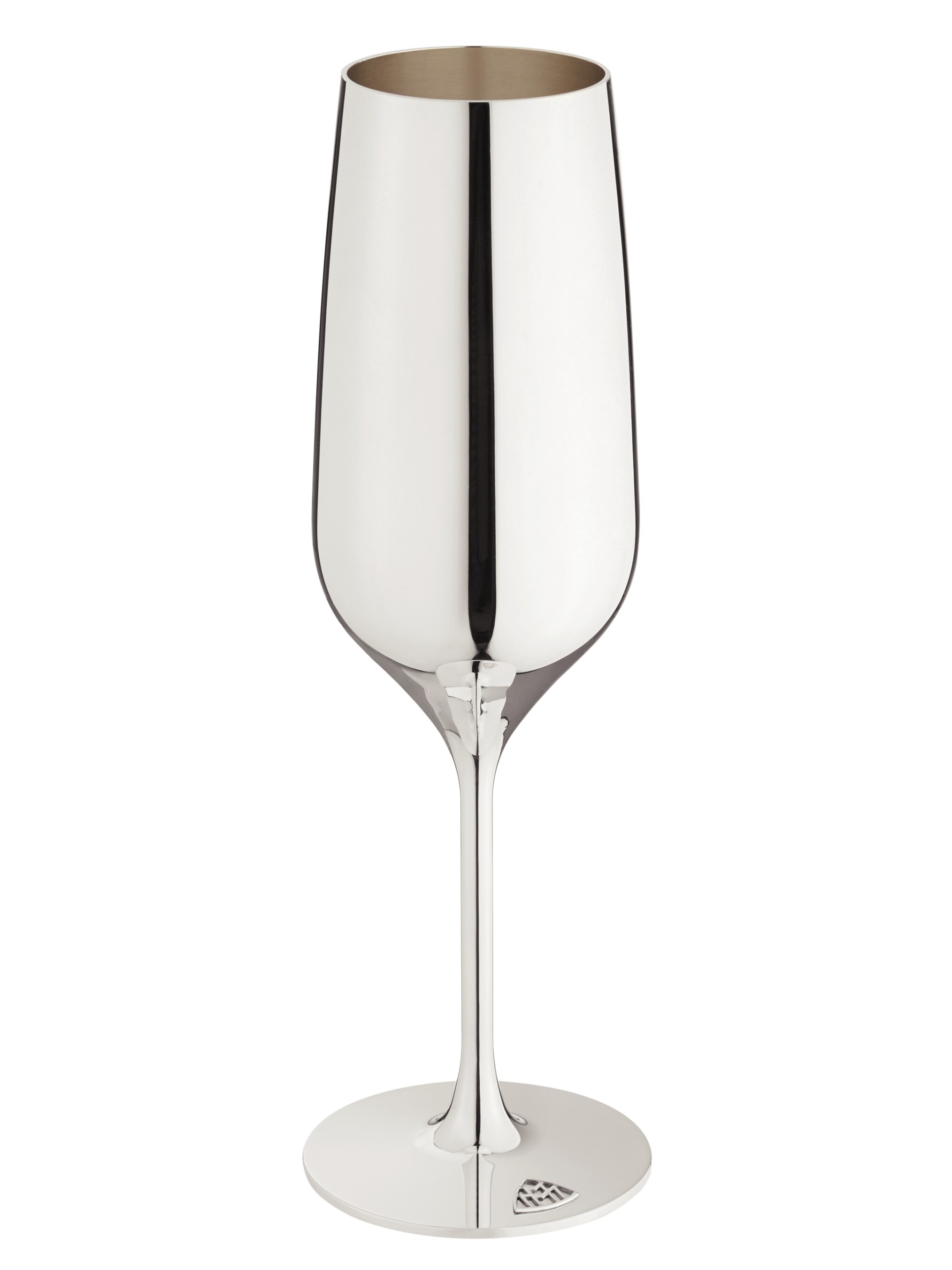 Flûte à champagne argentée - coloris argent Sterling, Laiton / Argent