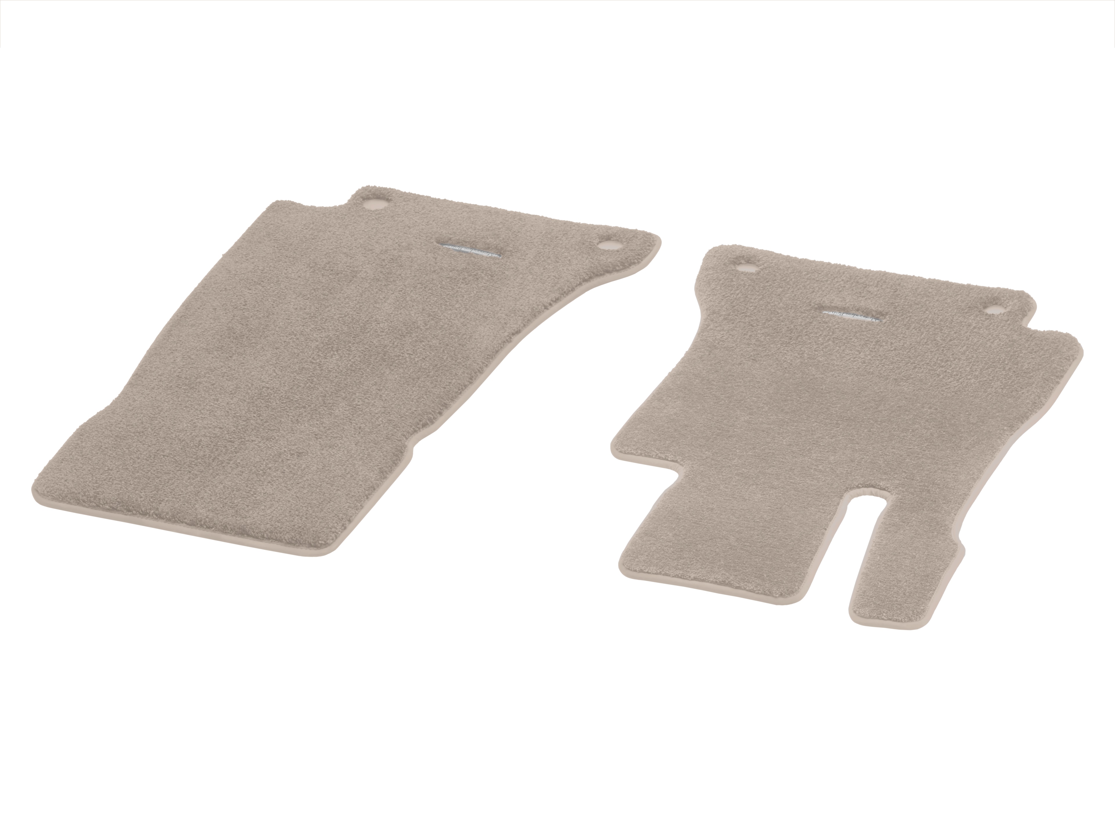Tapis en velours EXCLUSIF, Tapis de sol conducteur / passager avant, 2 pièces - LL, beige macchiato