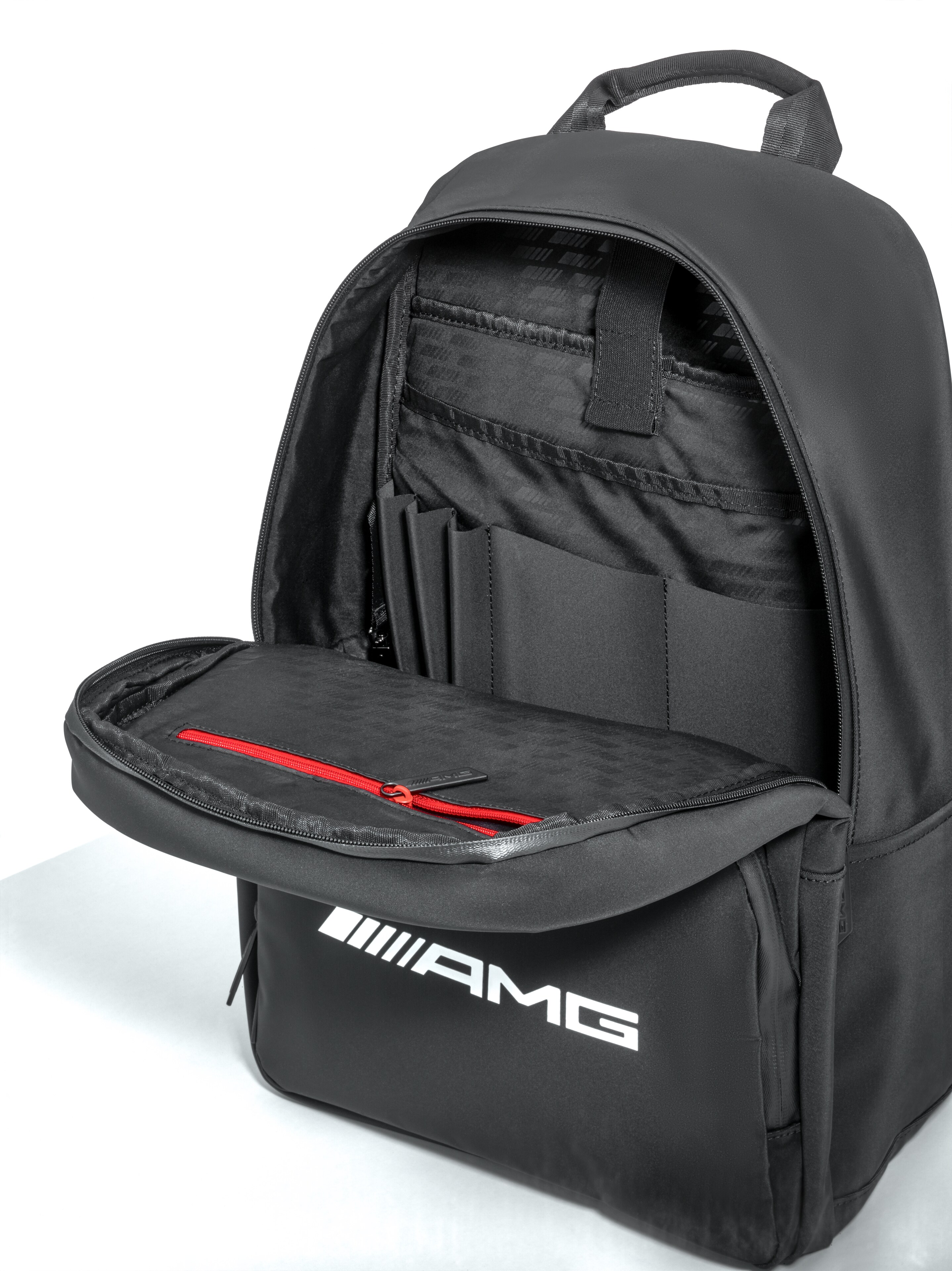 Sac à dos AMG - noir, PVC / Polyester / Polyester