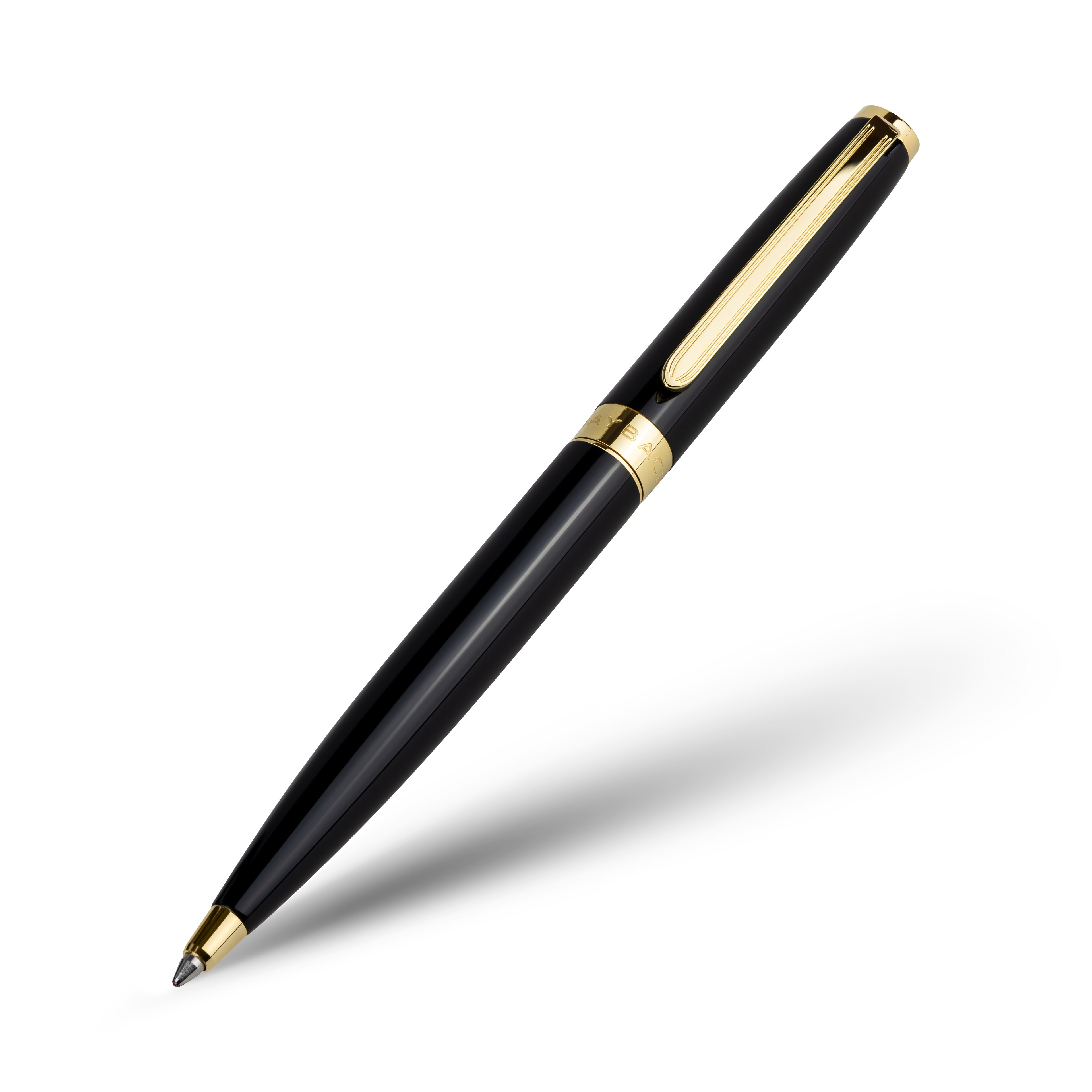 Stylo-bille, Mercedes-Maybach - noir / doré, Laiton, brillant