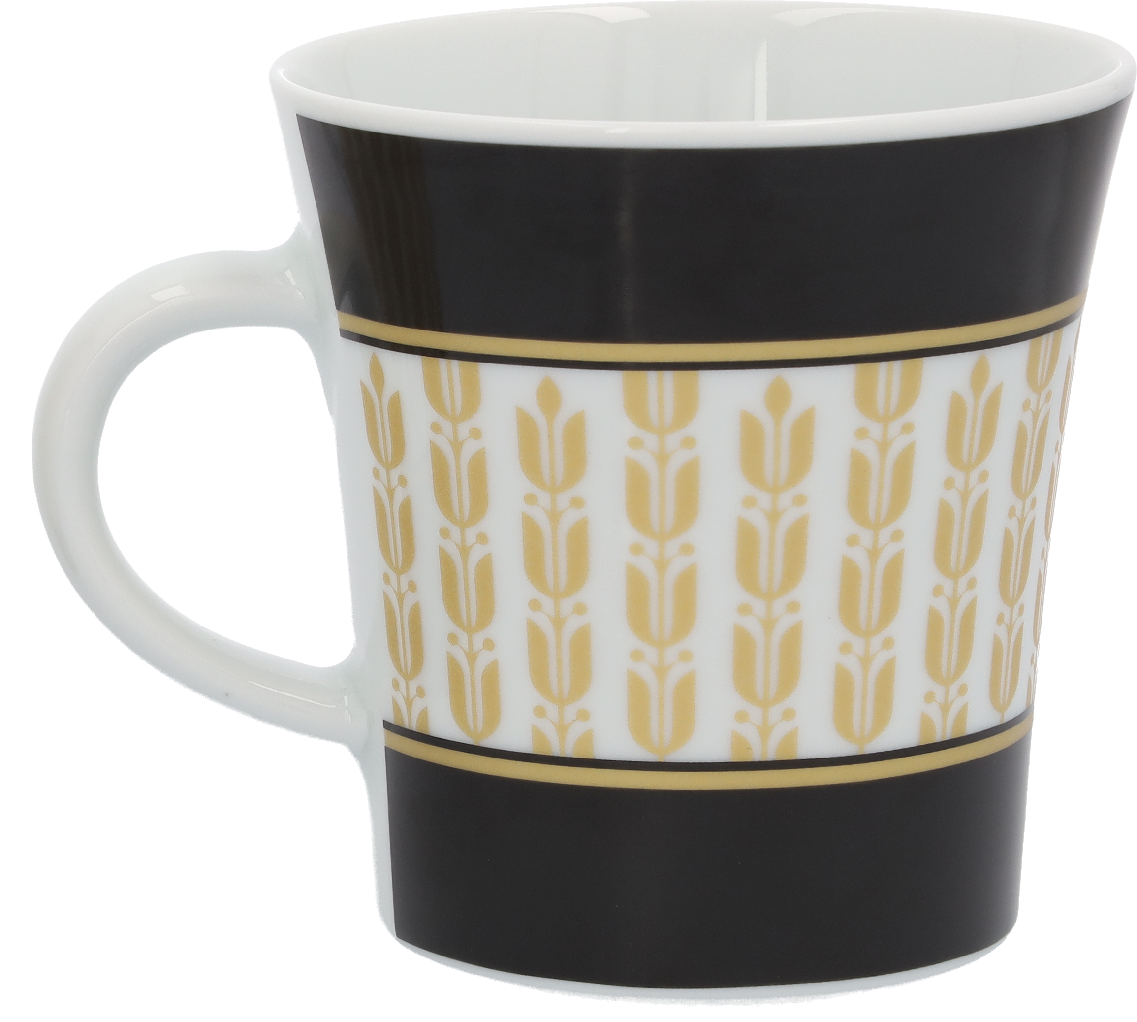 Mug - noir / blanc / doré, Porcelaine, 300 ml, Kahla
