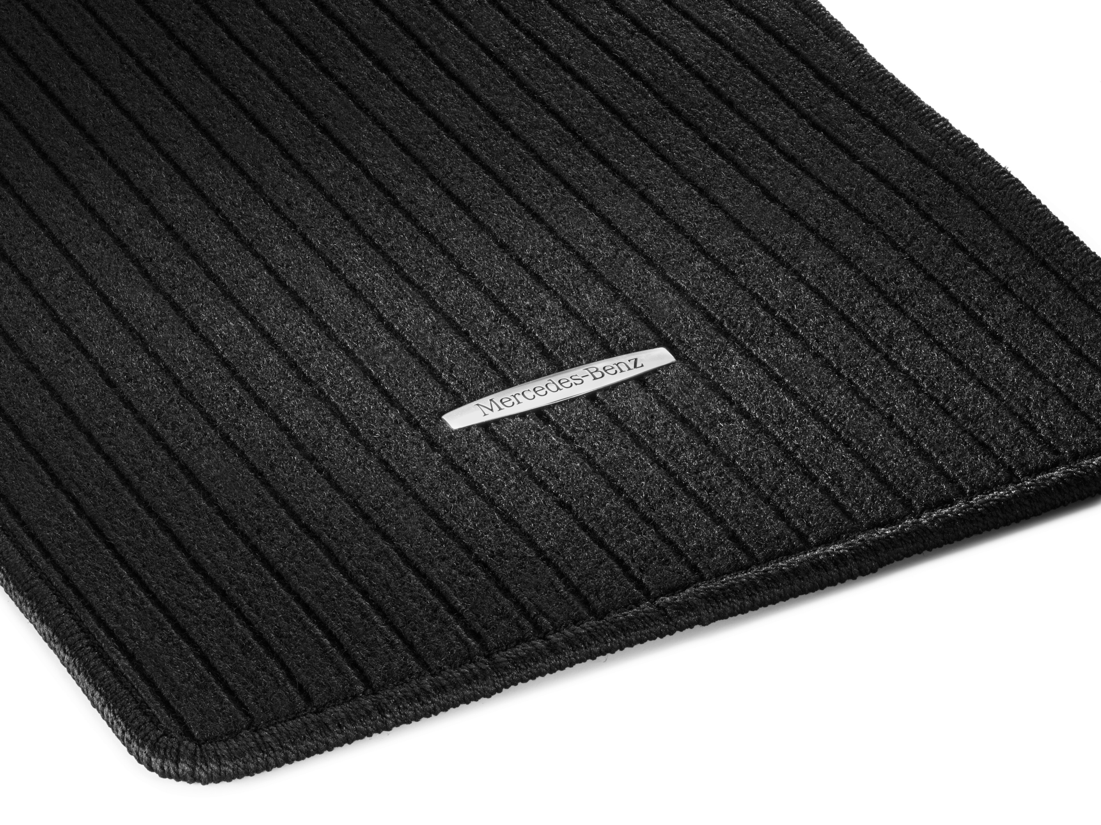 Tapis en reps, Tapis de sol conducteur et passager avant, 2 pièces - LL, noir