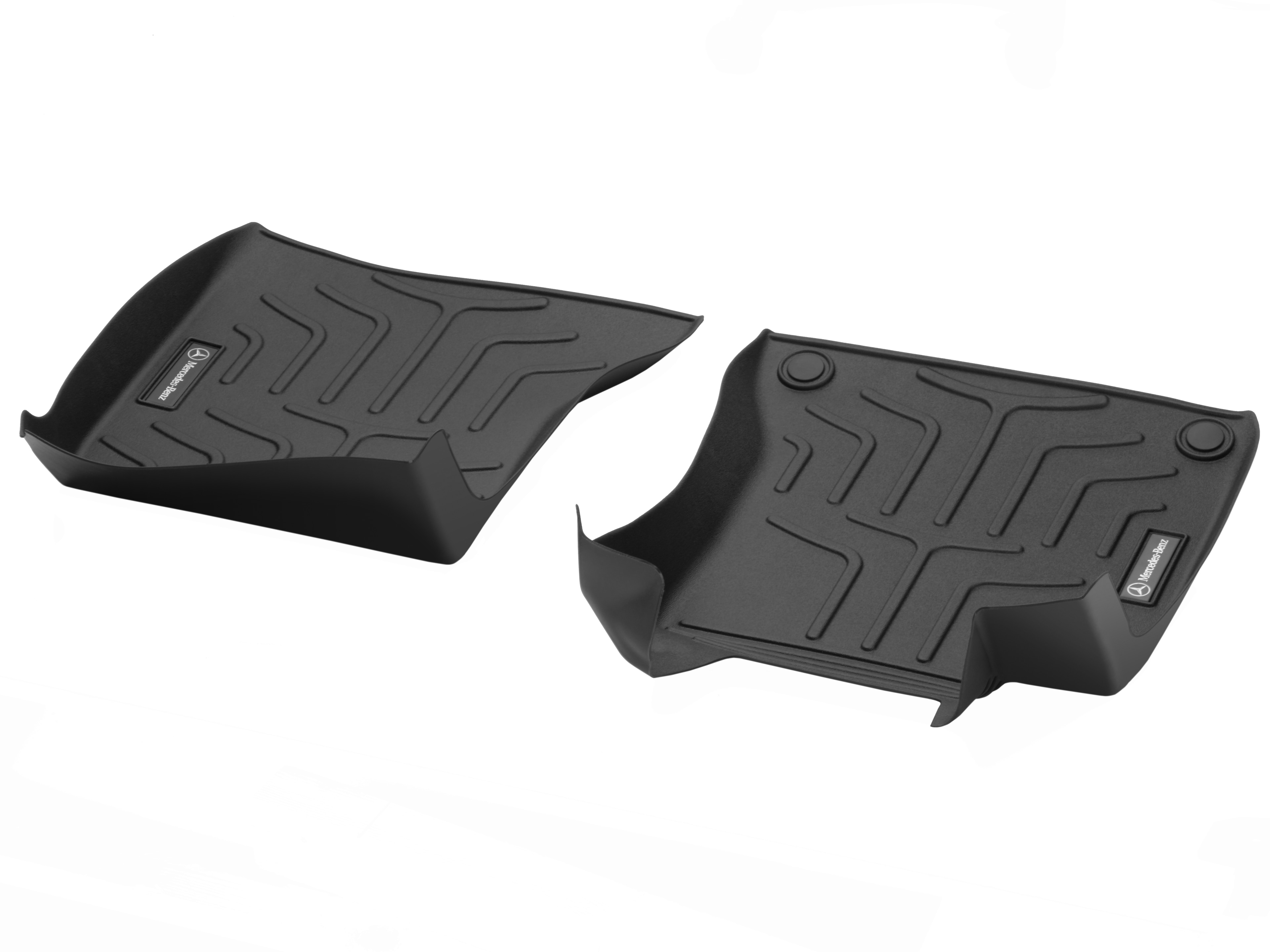 Tapis à rebords CLASSIC, Tapis de sol conducteur / passager avant, 2 pièces - LL, noir