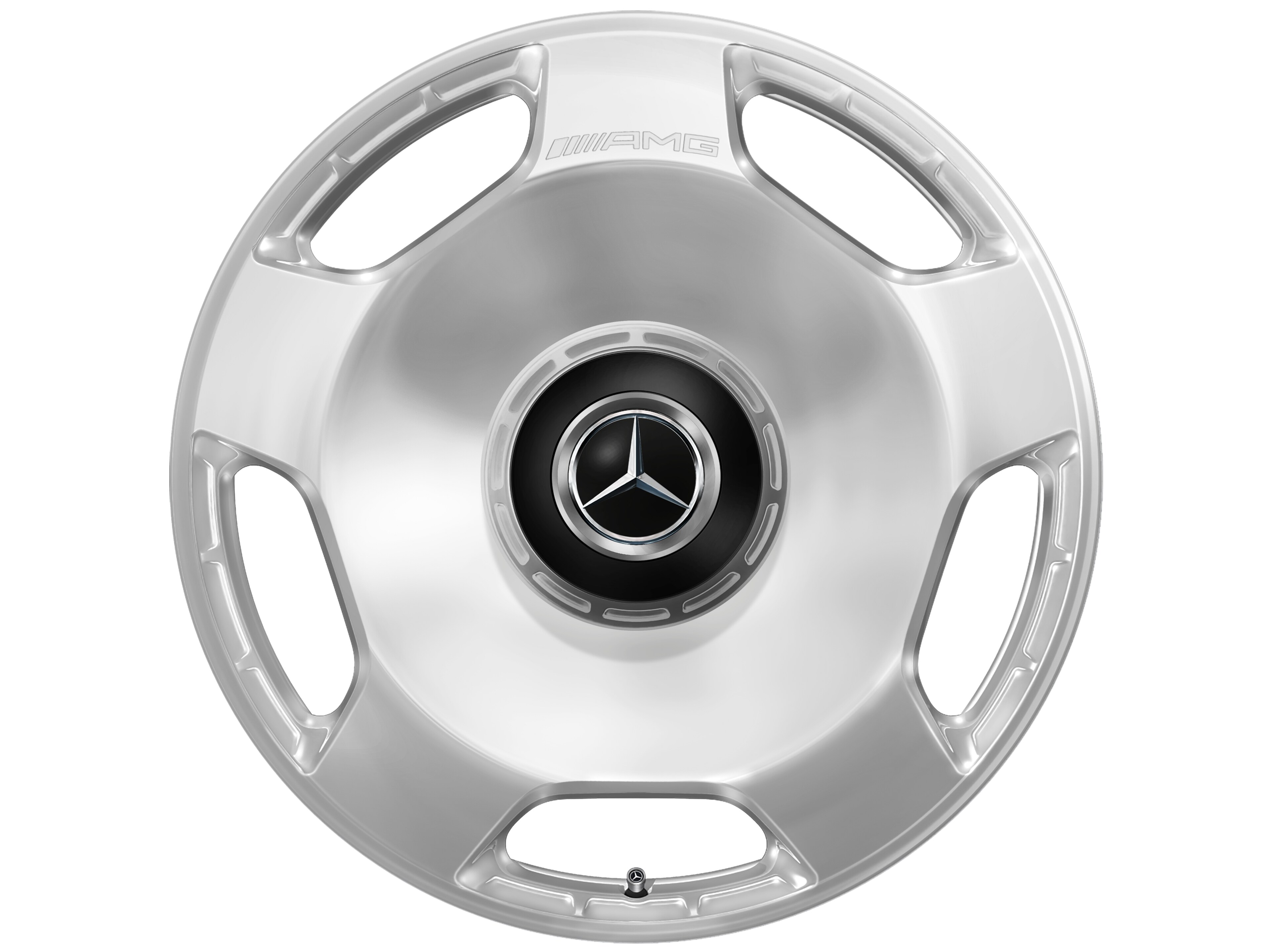 Jante forgée AMG Design 5 trous, 58,4 cm (23 pouces) - 11,5 J x 23 ET 47, argenté, poli haute brillance