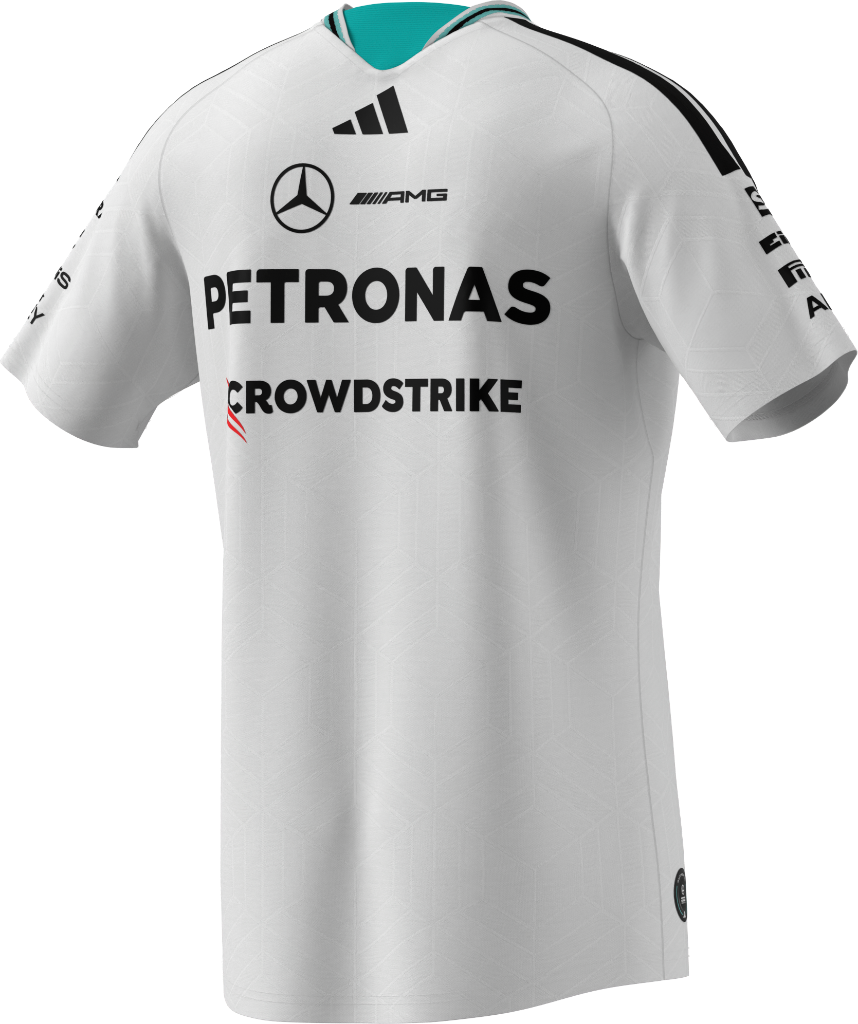 T-shirt homme, Pilote Authentic, Mercedes-AMG F1 - blanc, L
