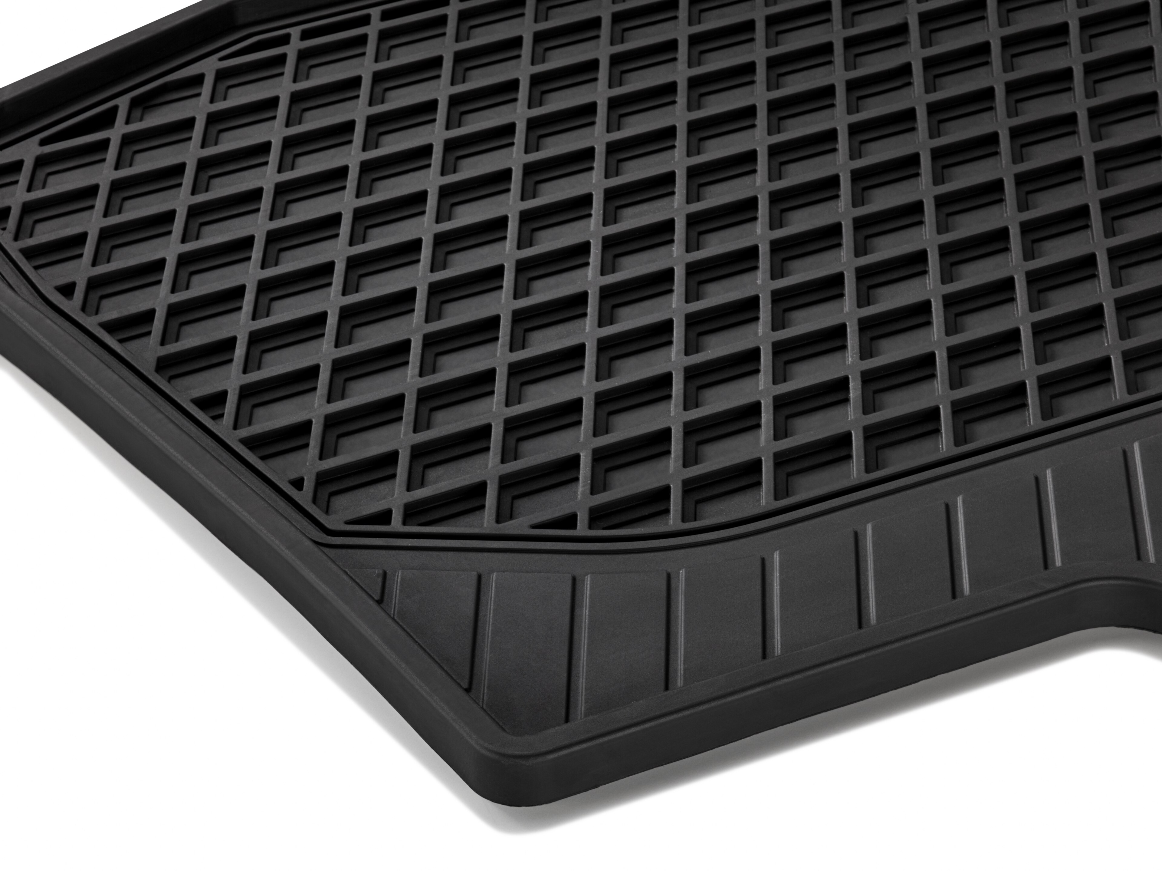 Tapis toutes saisons Arrière, 2 pièces, Longueur 1 - LL/RL, noir