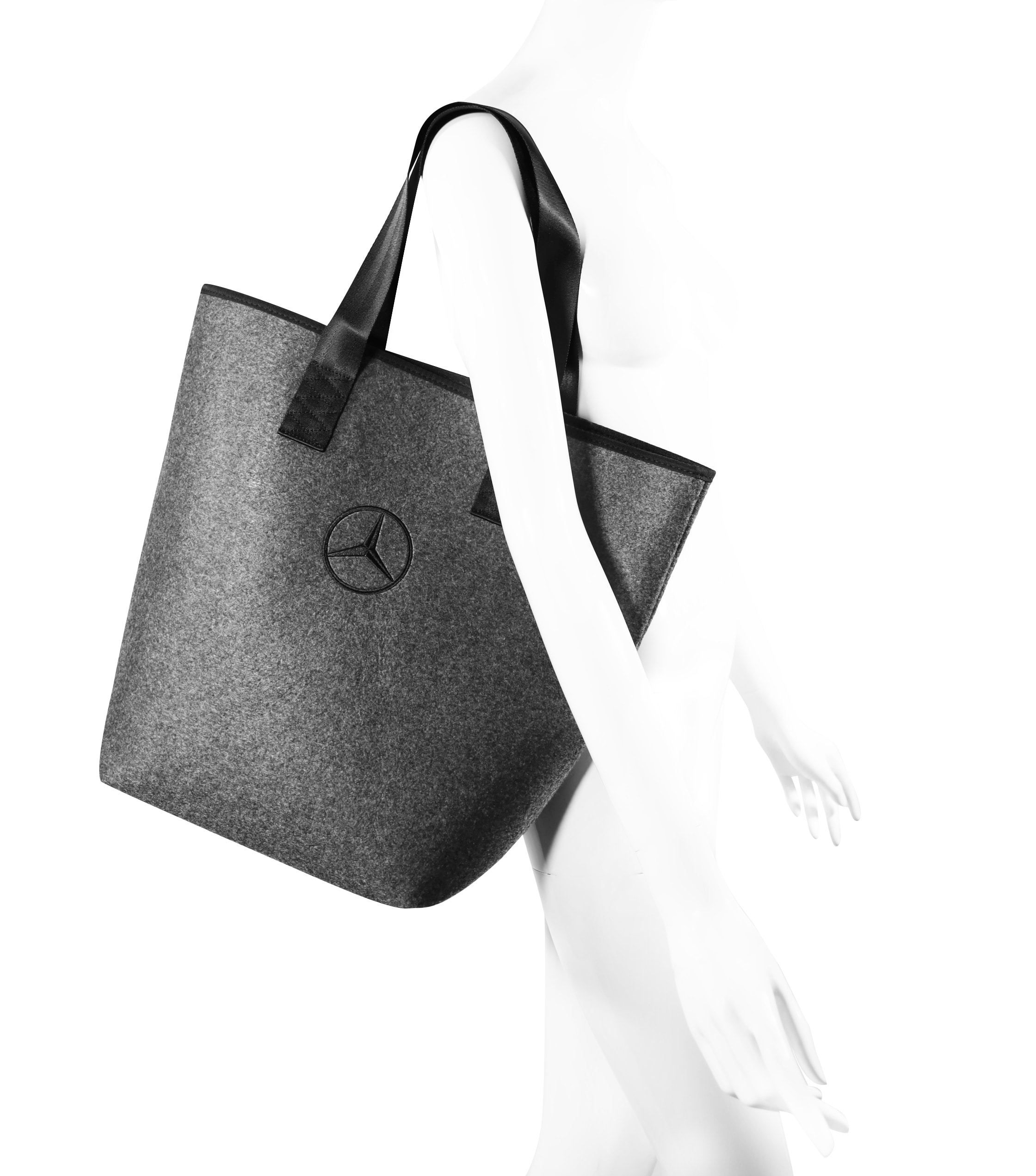 Cabas - gris / noir, Polyester
