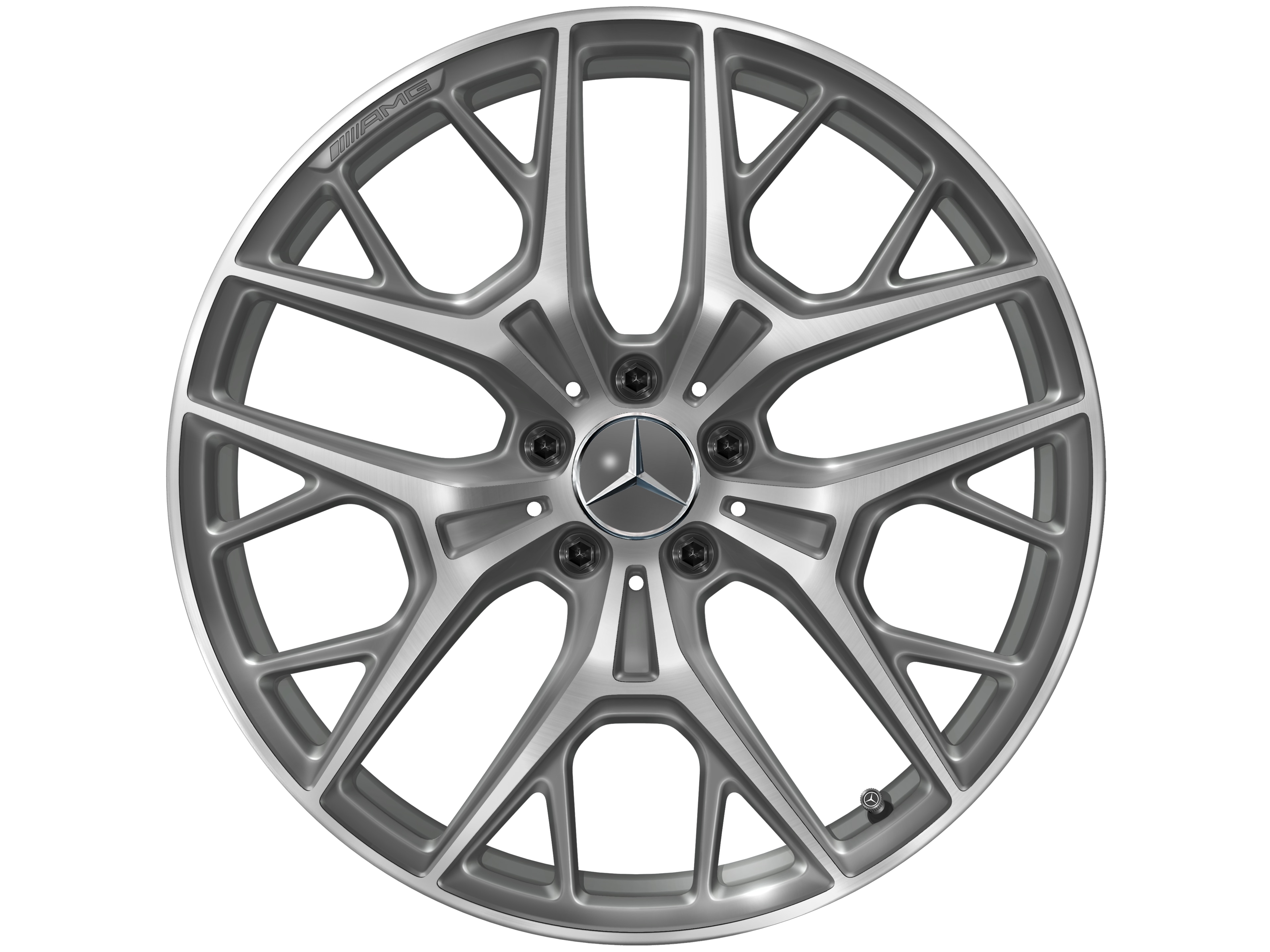 Jante alliage AMG, Jante en Y, 50,8 cm (20 pouces) - 9 J x 20 ET 34, gris Himalaya, finition brillante