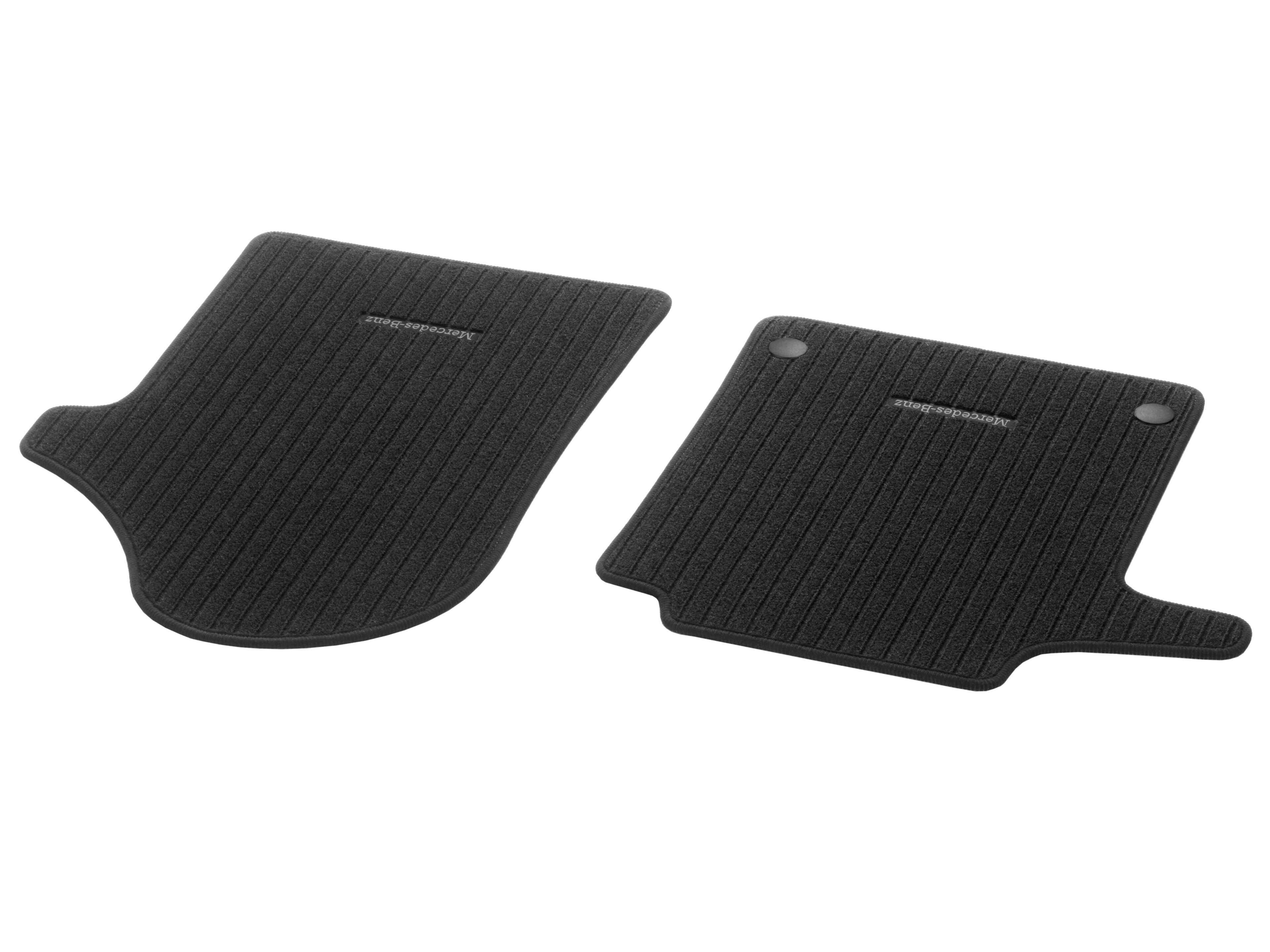 Tapis en reps, Tapis de sol conducteur et passager avant, 2 pièces - LL, noir