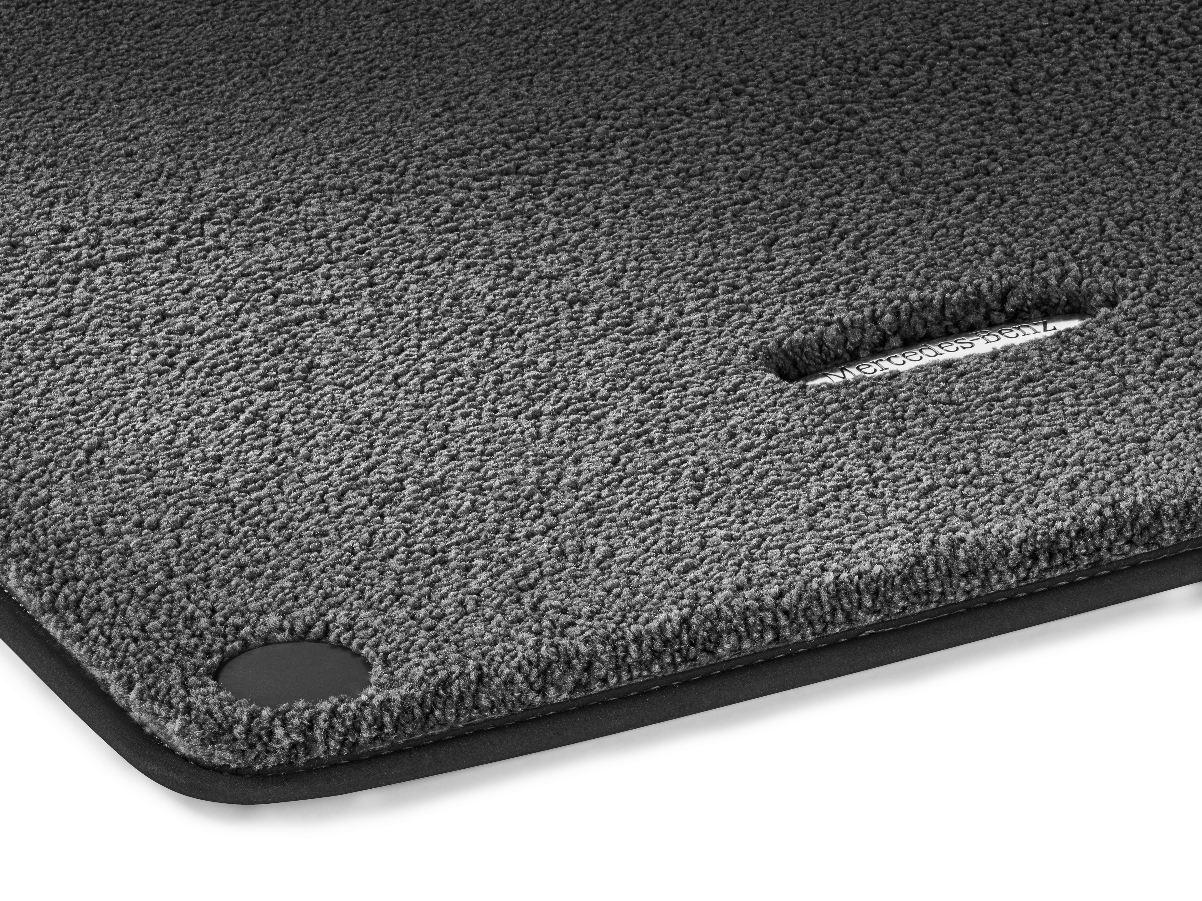 Tapis en velours EXCLUSIF, Tapis de sol conducteur / passager avant, 2 pièces - RL, gris magma