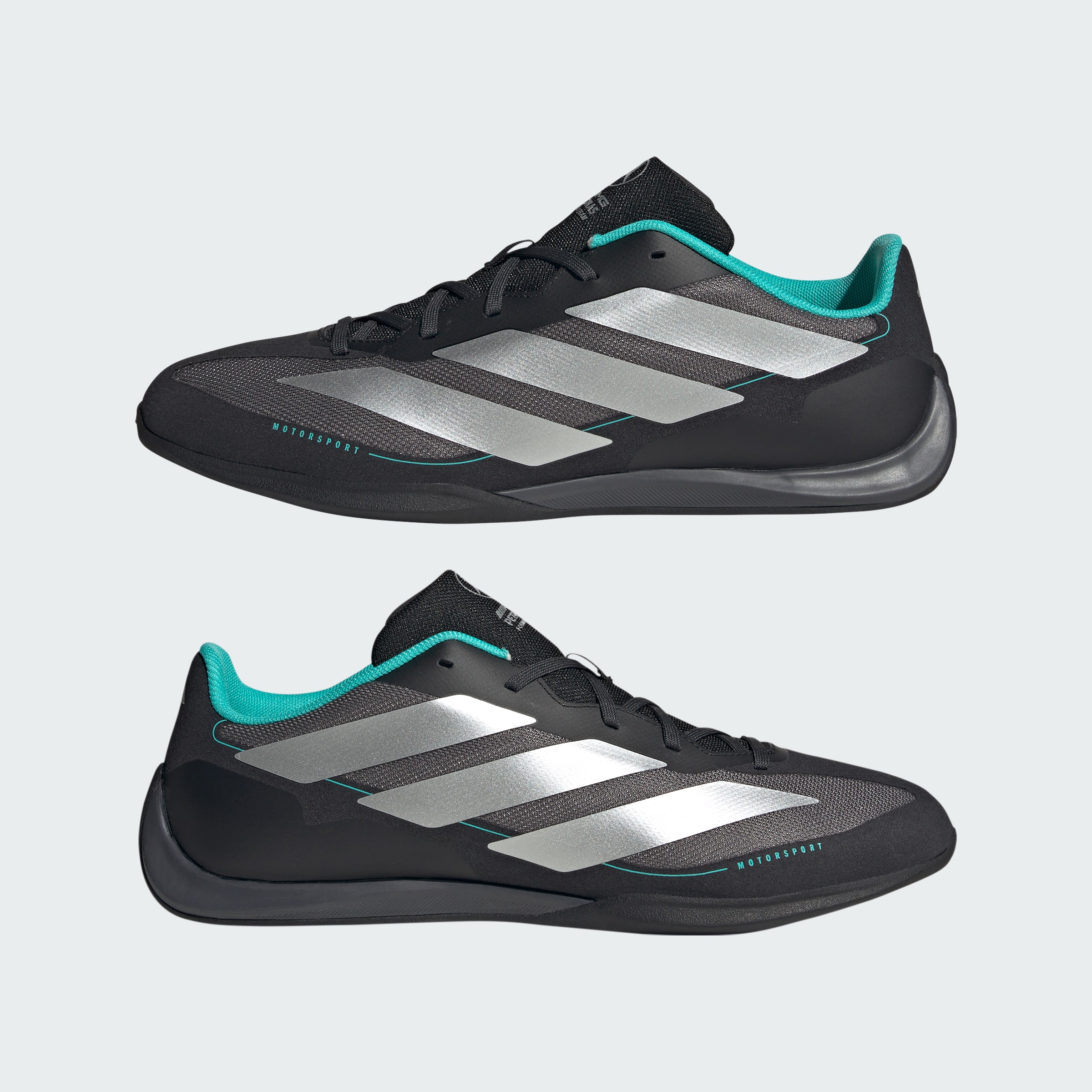 Chaussures de sport, Feroza Base, Mercedes-AMG F1 - noir / argenté, 8, adidas