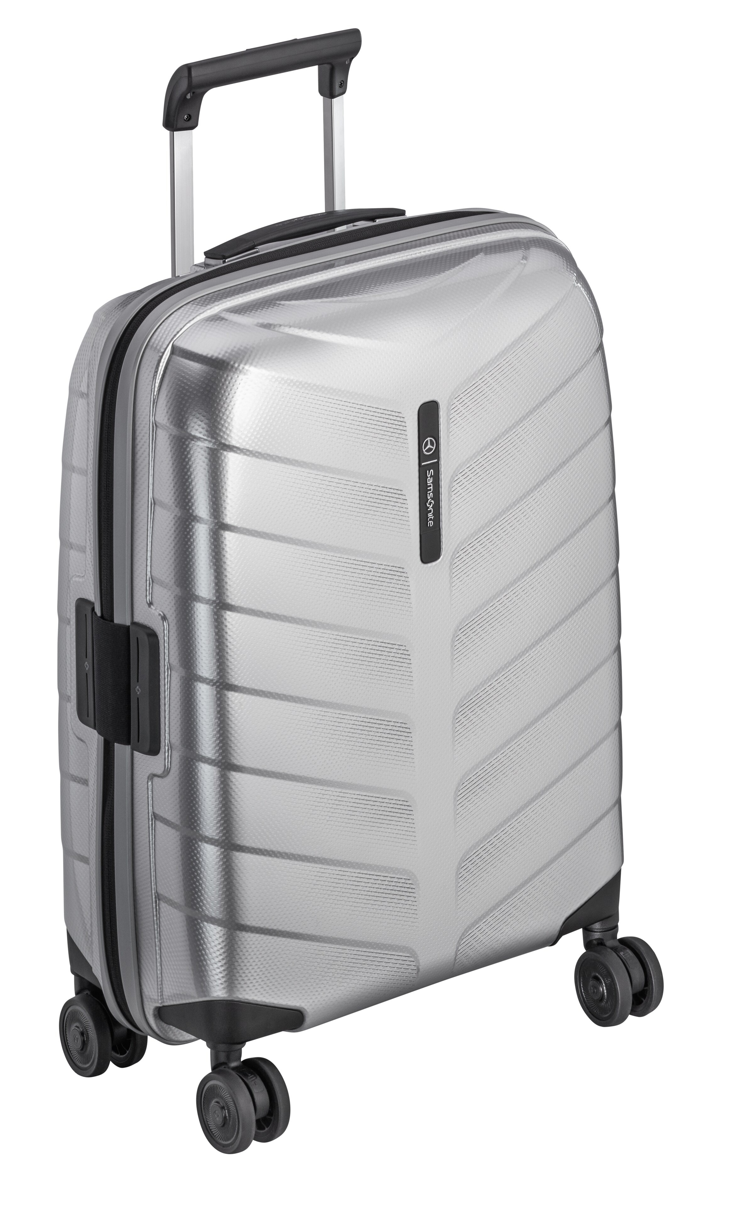Valises, Spinner 55 - argenté, Polypropylène / Polyester, Samsonite, 38 l