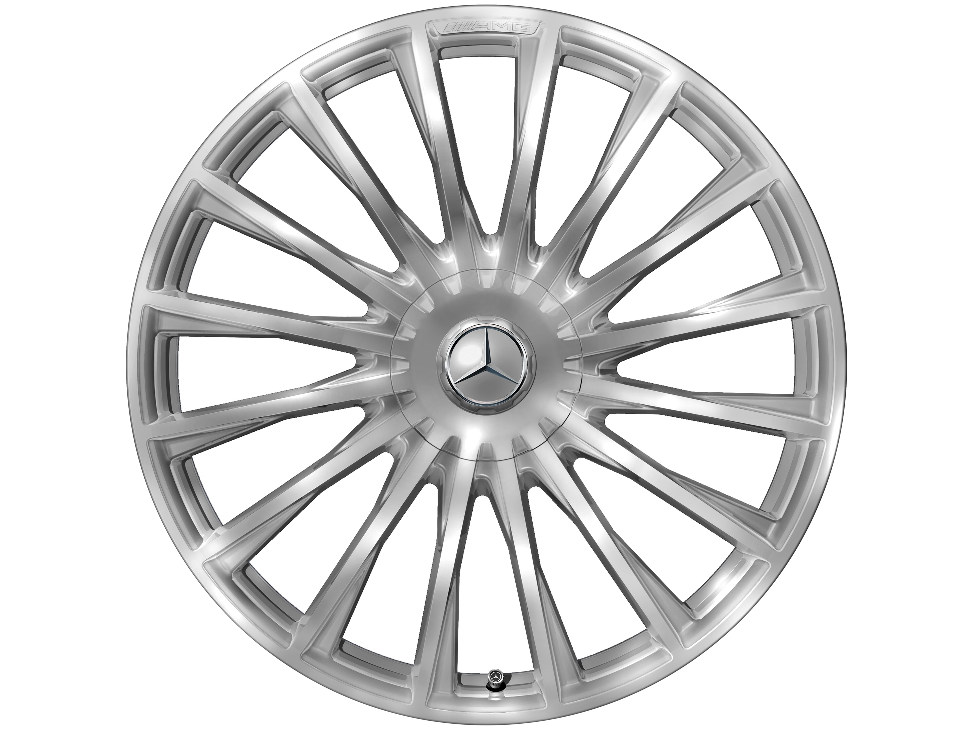 Jante forgée AMG multibranches, 53,3 cm (21 pouces) - 10,5 J x 21 ET 50, argenté, poli haute brillance