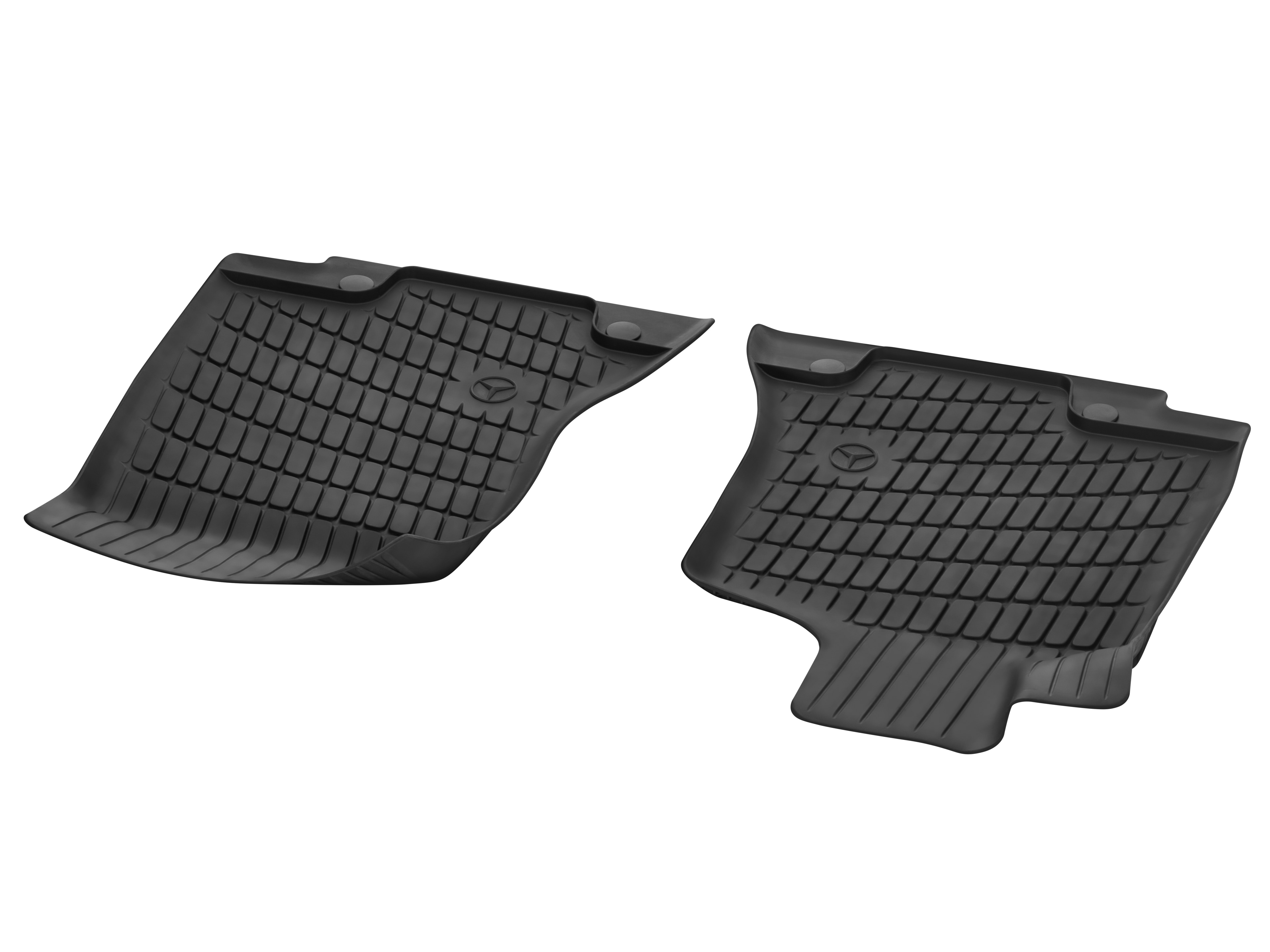 Tapis toutes saisons Dynamic Squares, Tapis de sol conducteur / passager avant, 2 pièces - LL, noir