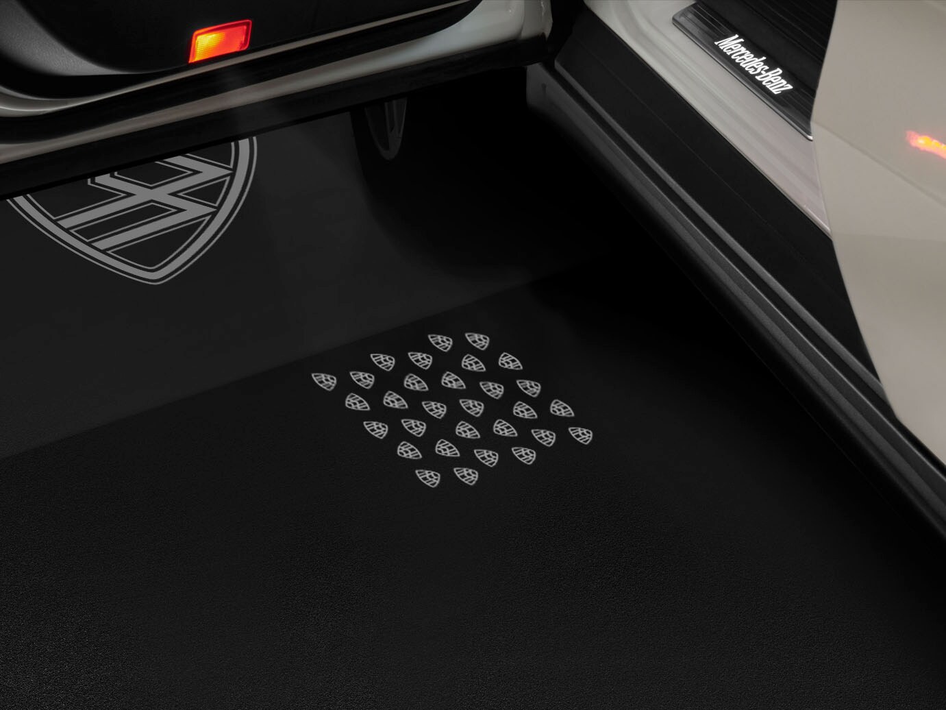 Projecteur LCD, Avec motif Mercedes-Maybach animé - 1 jeu
